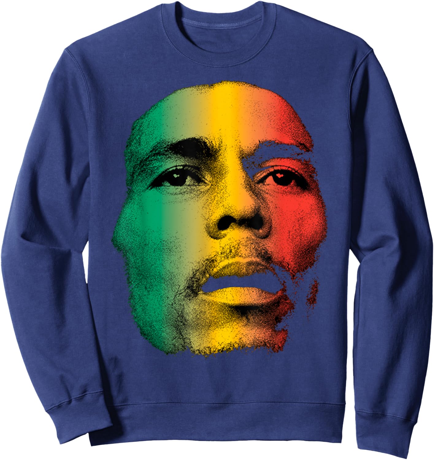 Bob Marley Face Sweatshirt - Sweatshirt | Navy