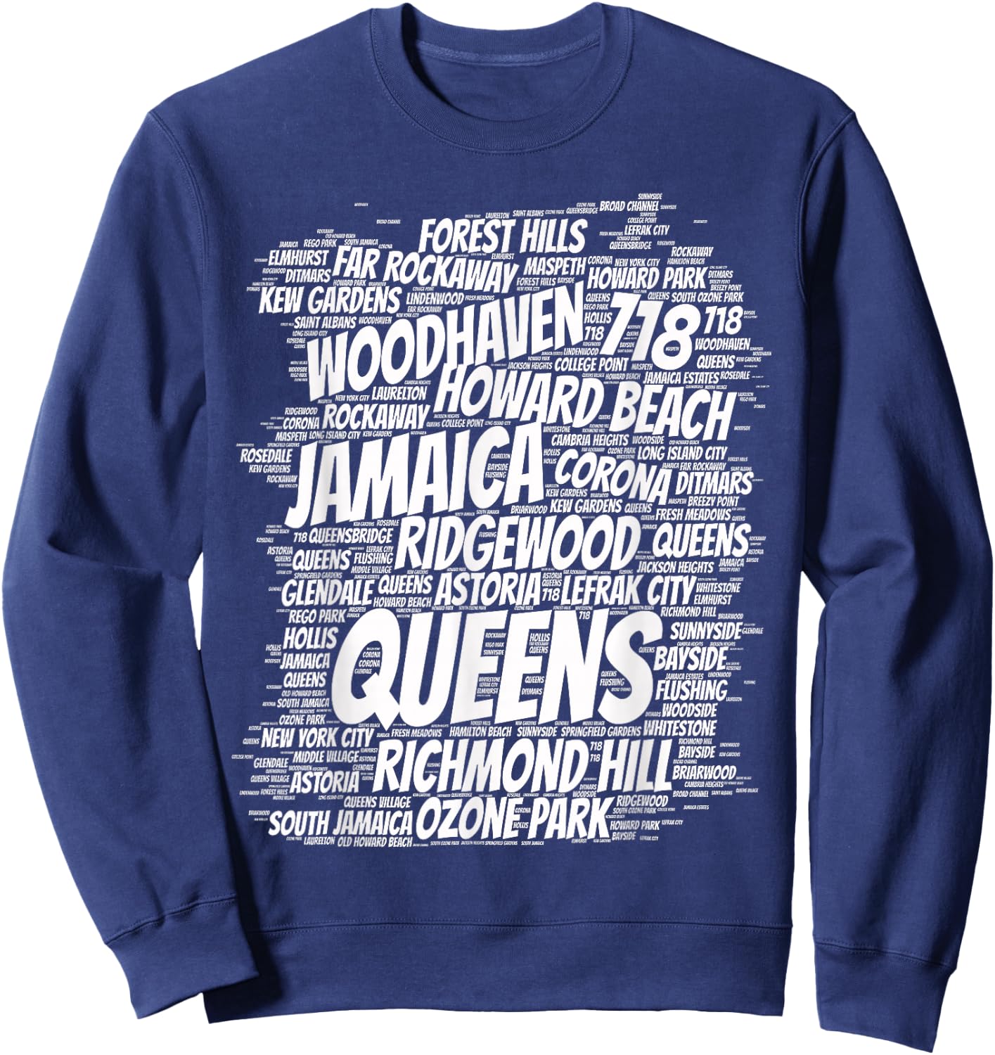 Queens ny Sweatshirt - Sweatshirt | Navy