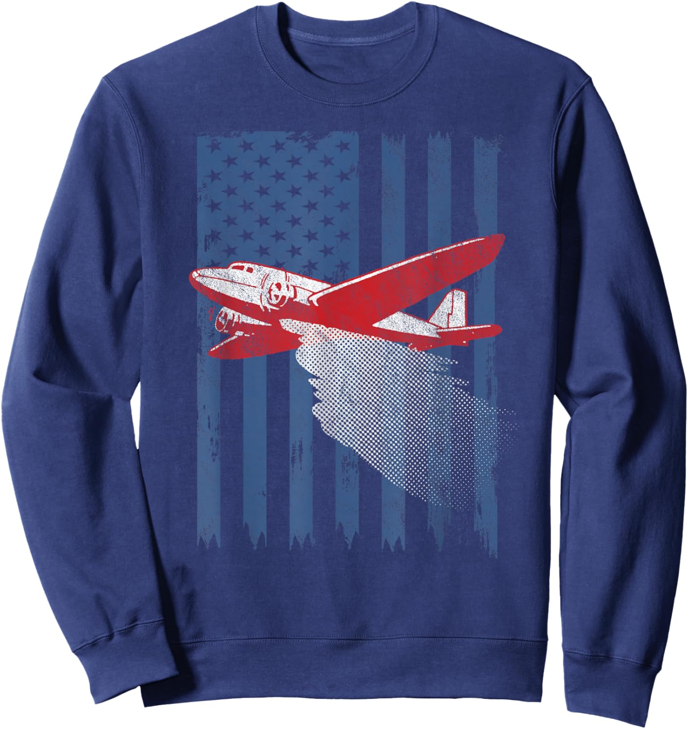 Aerial Firefighting Pilot Fire Aviation Firefighter Sweatshirt - Sweatshirt | Navy
