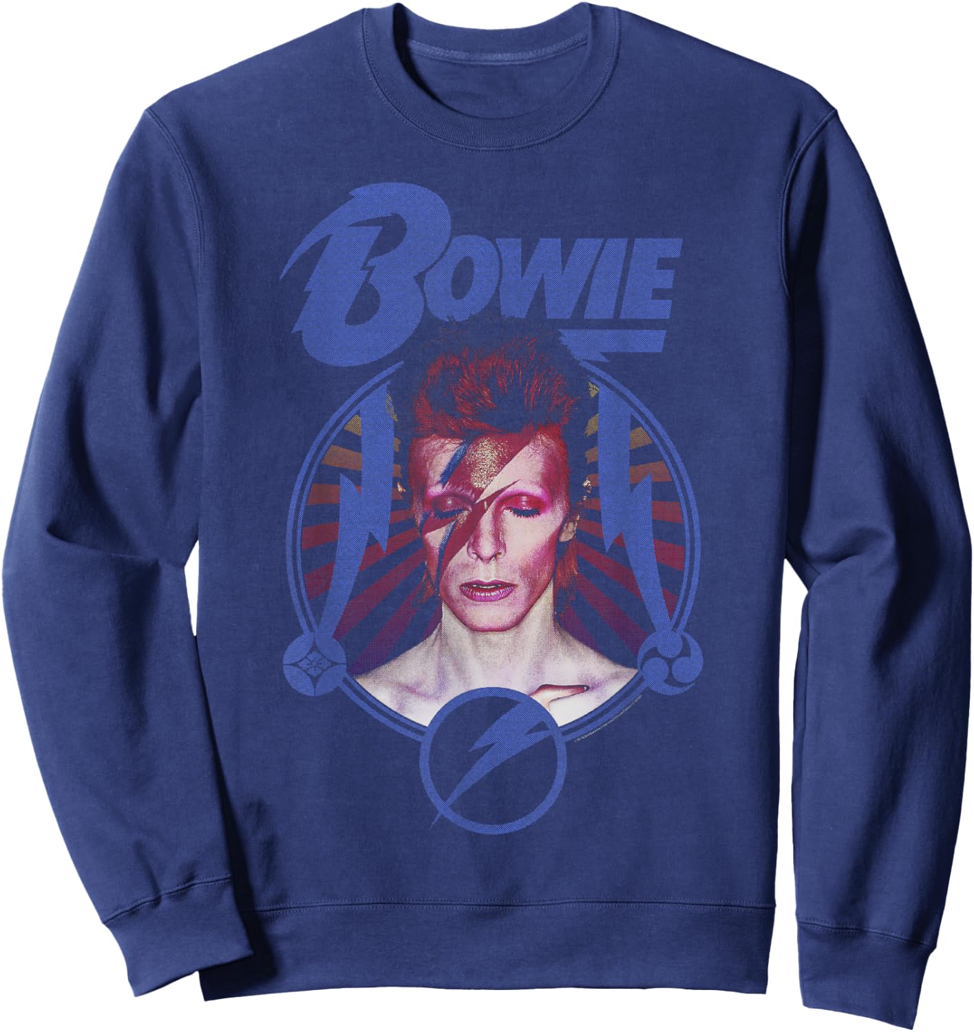 David Bowie - Blue Lightning Sweatshirt - Sweatshirt | Navy