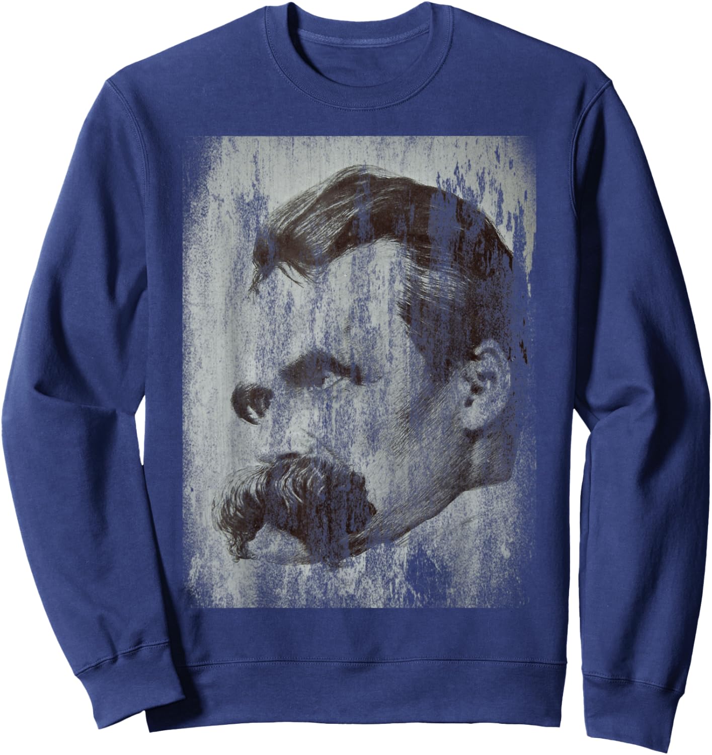 Friedrich Nietzsche | Retro Grunge Vintage | Philosophy Sweatshirt - Sweatshirt | Navy