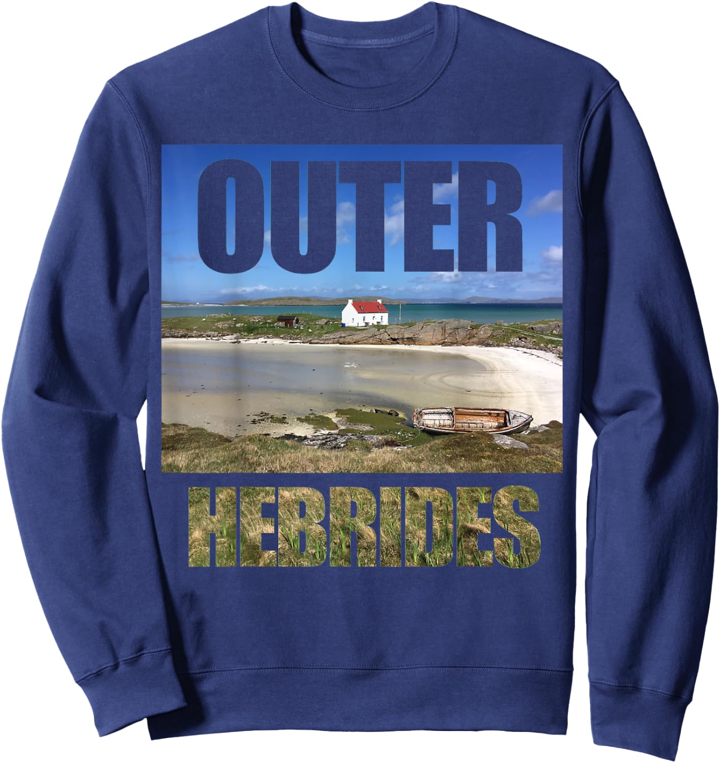 Outer Hebrides - Hebridean Way Sweatshirt - Sweatshirt | Navy