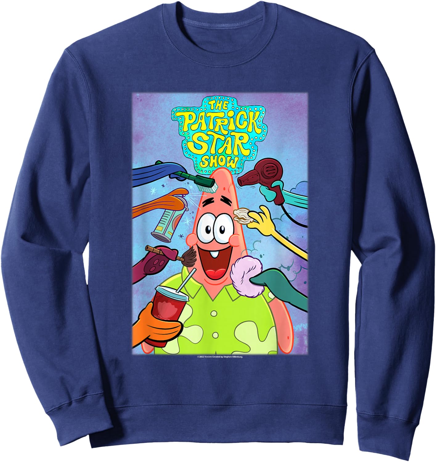 The Patrick Star Show Superstar Sweatshirt - Sweatshirt | Navy