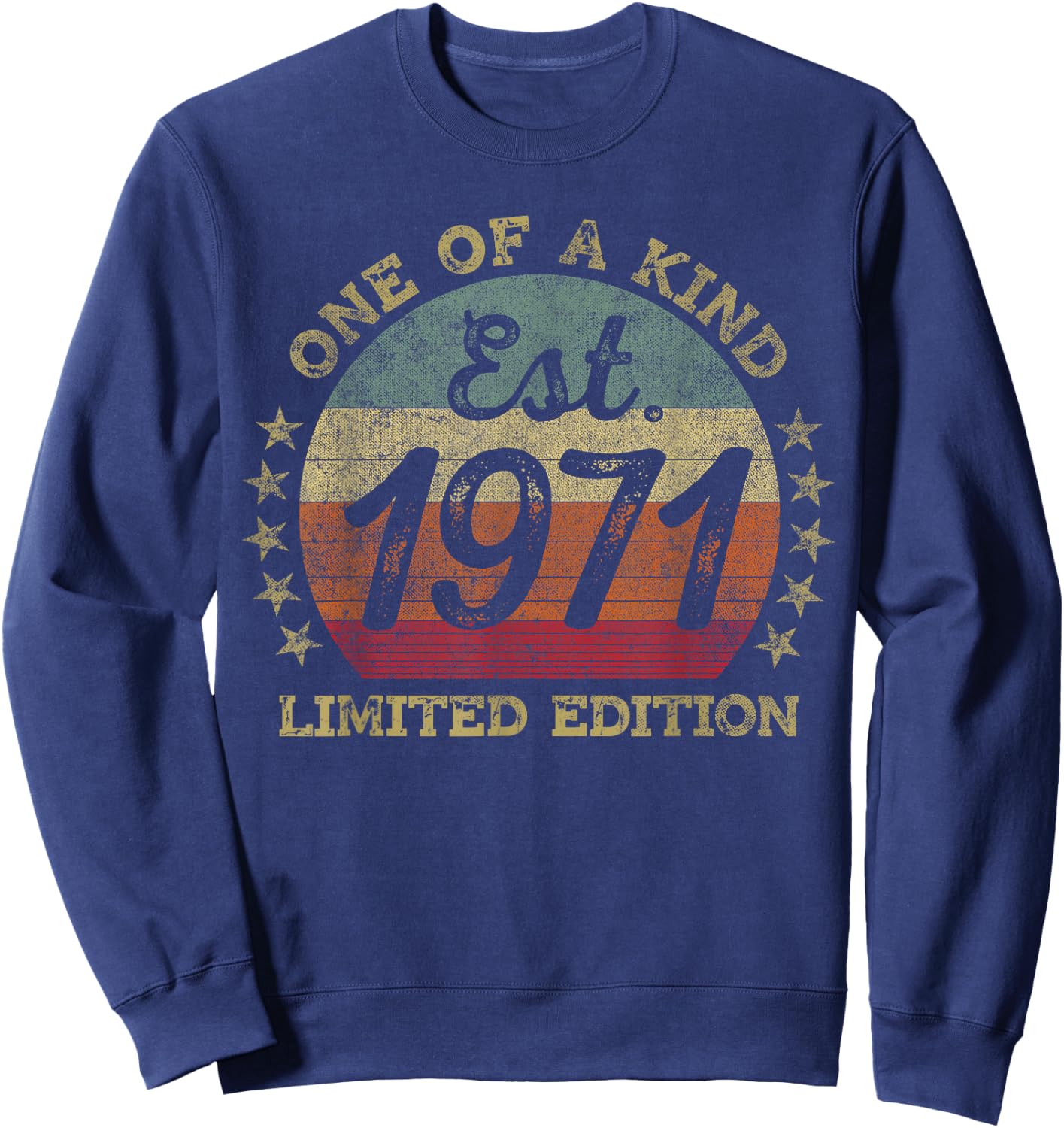 Est. 1971 54th Birthday Limited Edition 54 Year Old Sweatshirt - Sweatshirt | Navy
