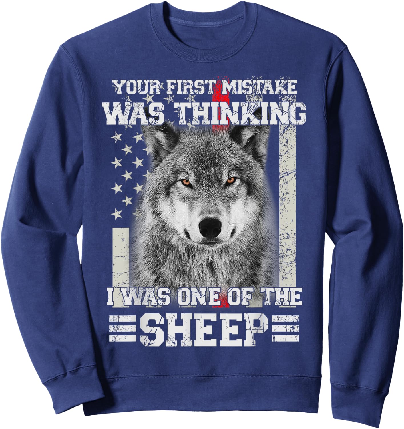 Your first mistake thinking I was one of Sheep fire fighter Sweatshirt - Sweatshirt | Navy