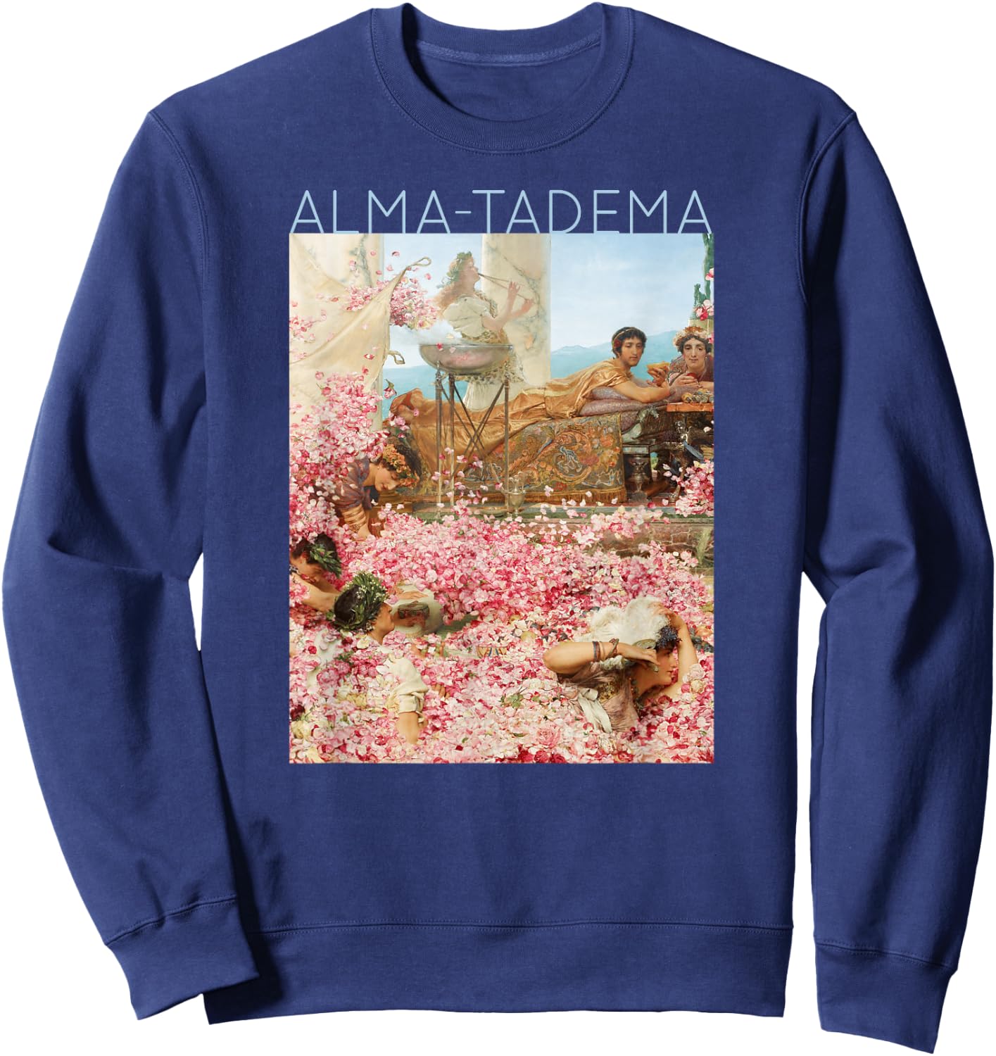 Lawrence Alma-Tadema The Roses of Heliogabalus #2 - Spring Sweatshirt - Sweatshirt | Navy