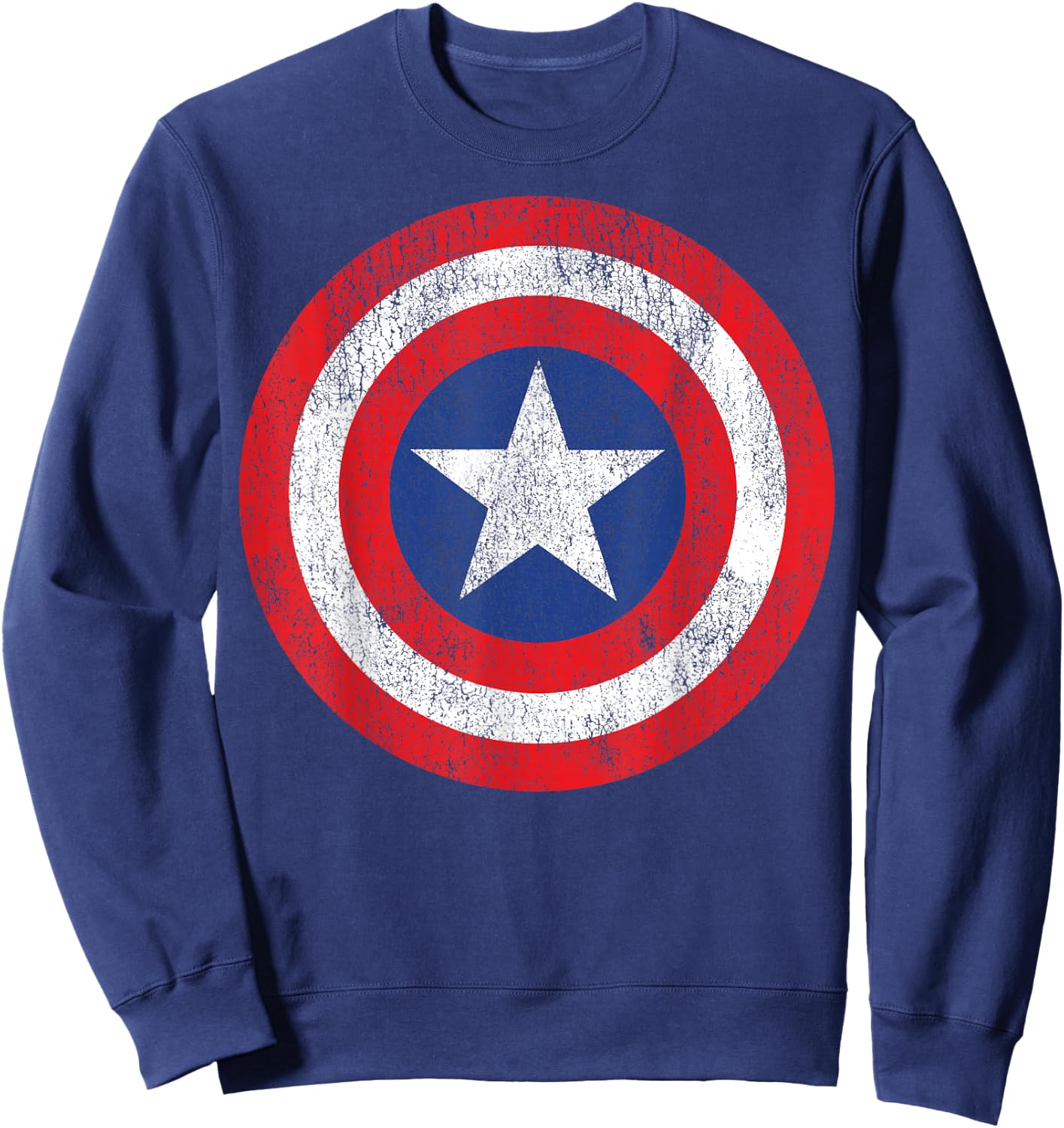 Marvel Captain America Shield Logo Sweatshirt - Sweatshirt | Navy