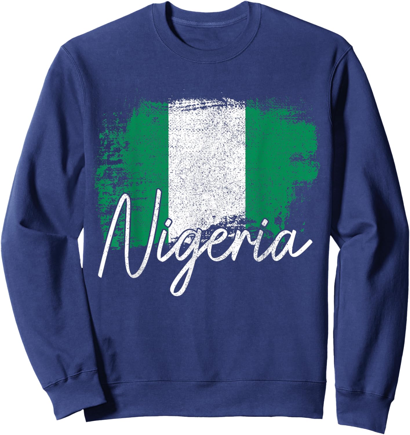 Nigeria Flag Nigerian Pride Roots Sweatshirt - Sweatshirt | Navy