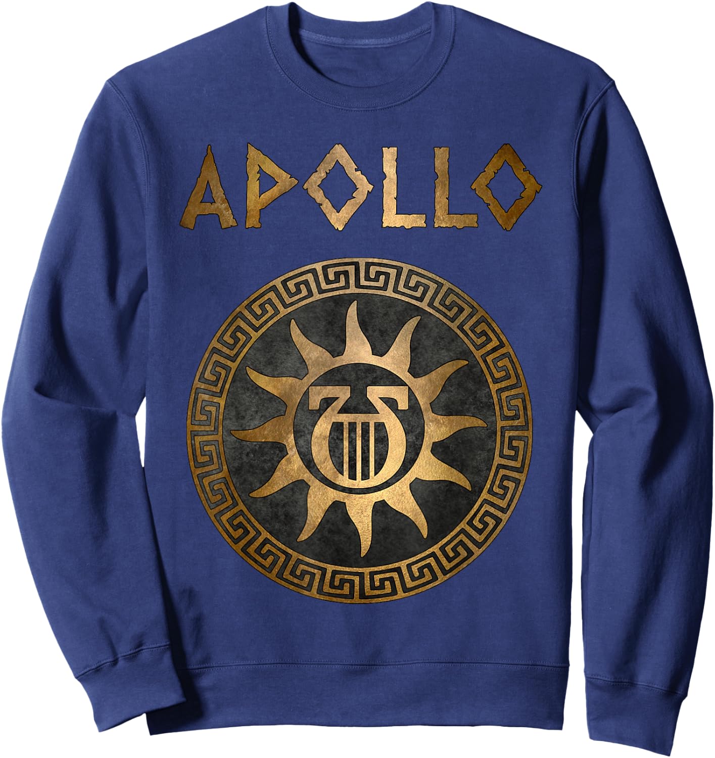 Apollo Greek God Ancient Lyre Sweatshirt - Sweatshirt | Navy