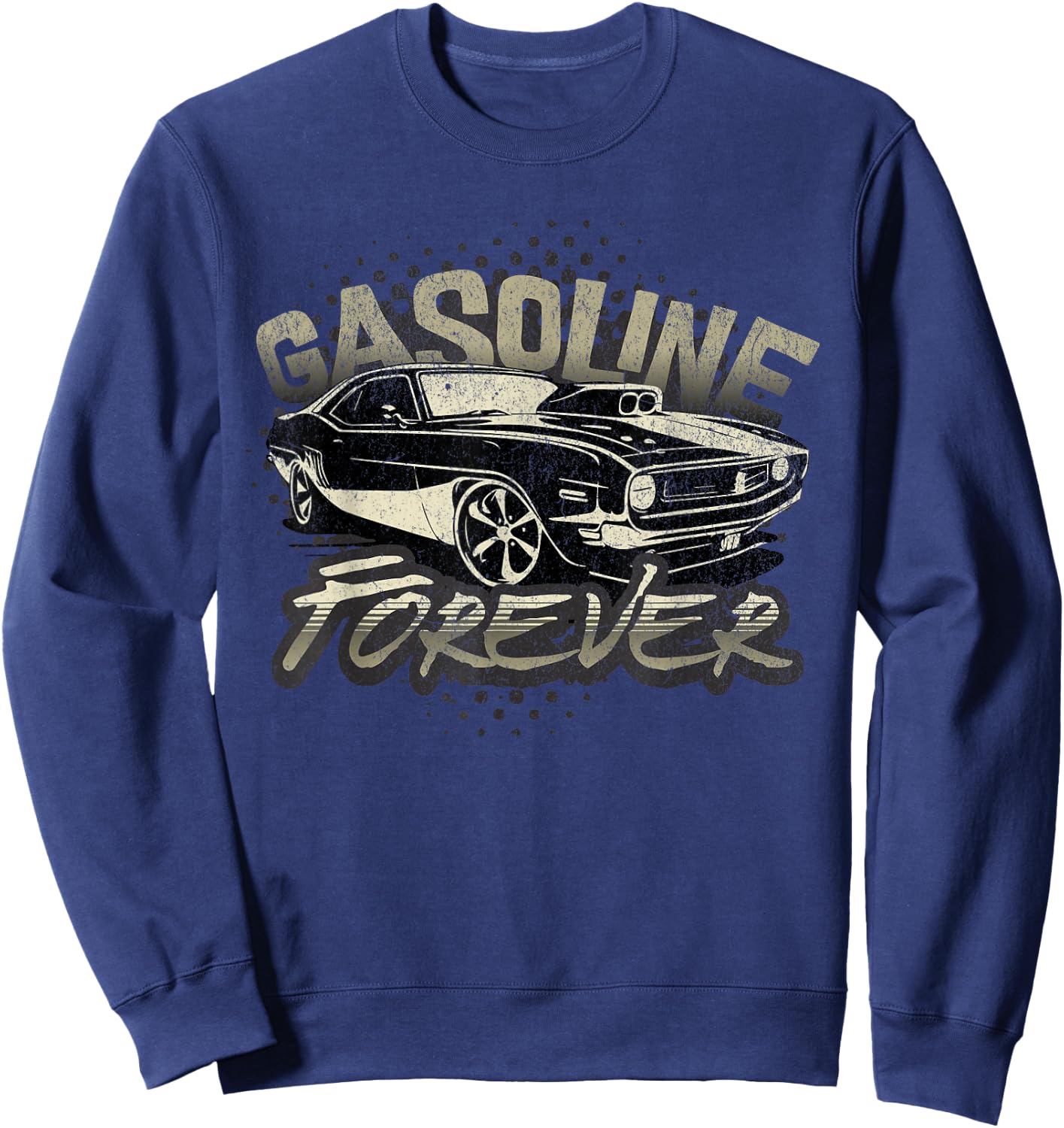 Gasoline Forever Sweatshirt - Sweatshirt | Navy