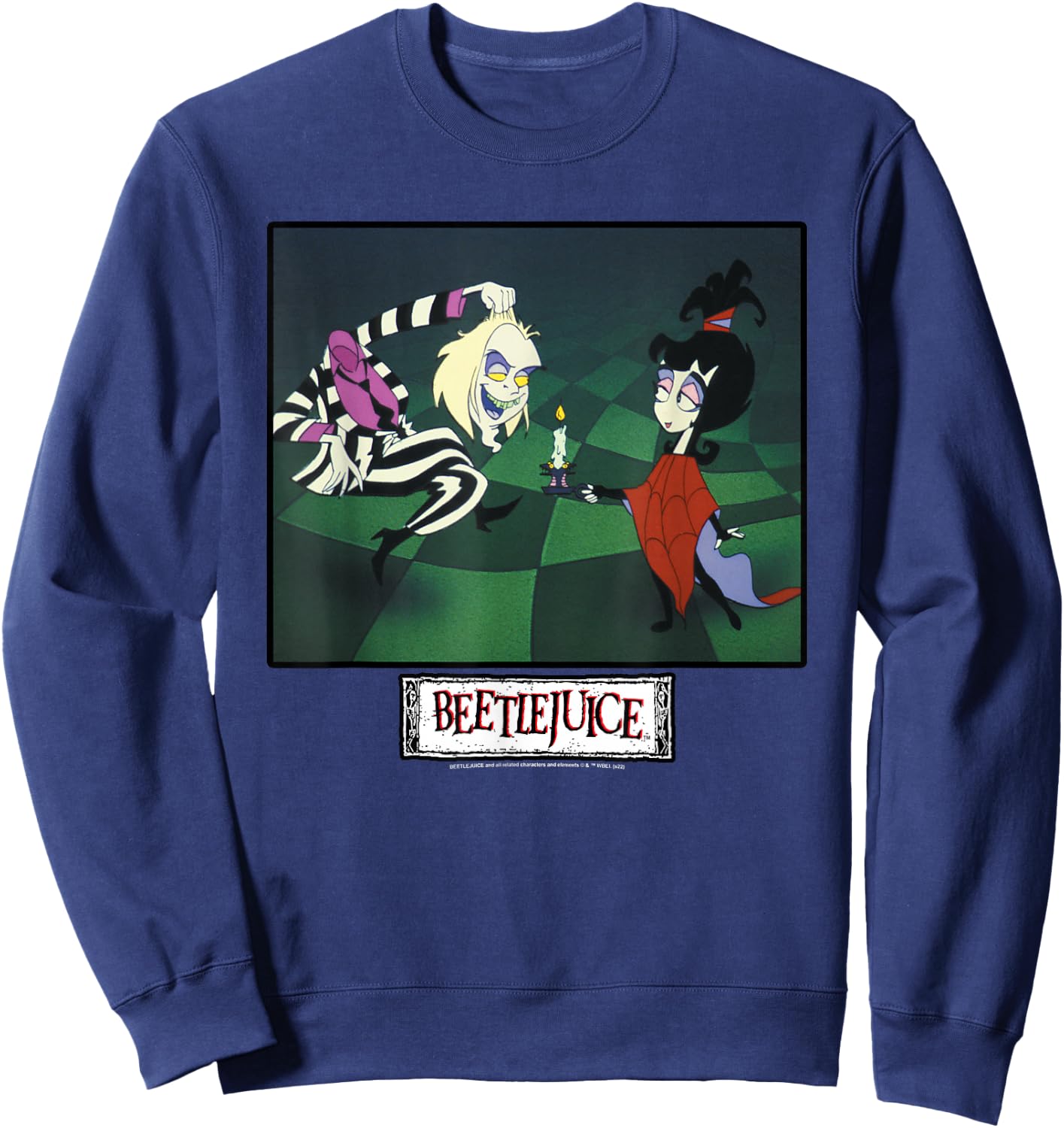 Beetlejuice and Lydia Main Show Image Sweatshirt - Sweatshirt | Navy