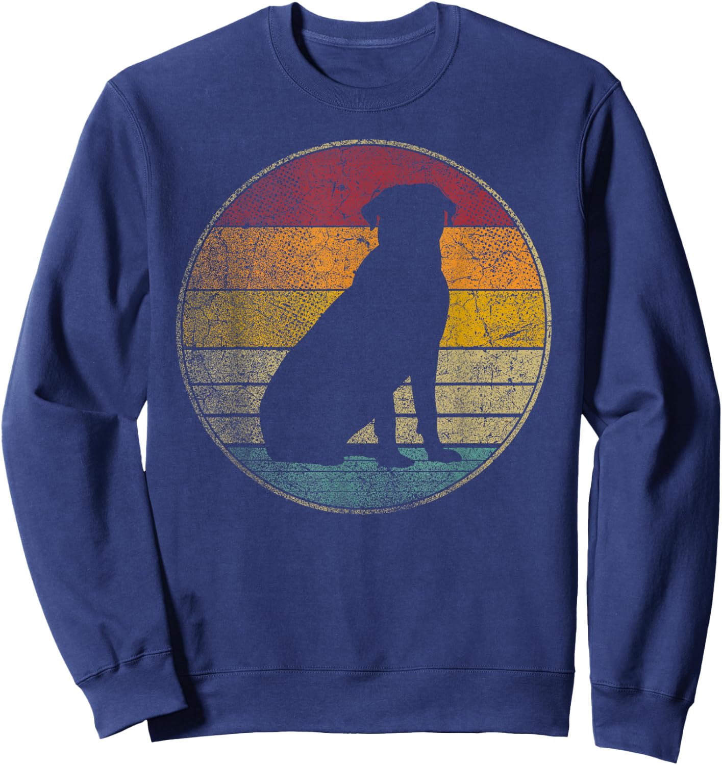 Rottweiler Dog Gift Shirt Retro Style Vintage 70s 80s 90s Sweatshirt - Sweatshirt | Navy