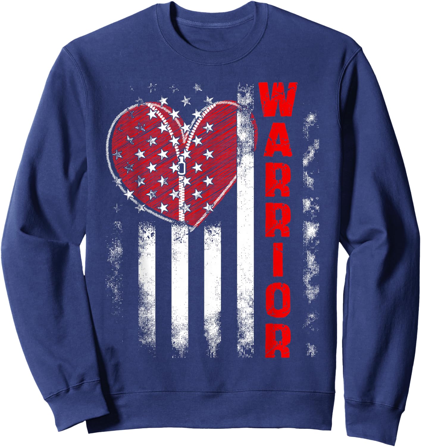 Open Heart Surgery Warrior For Heart Patients Survivor Sweatshirt - Sweatshirt | Navy
