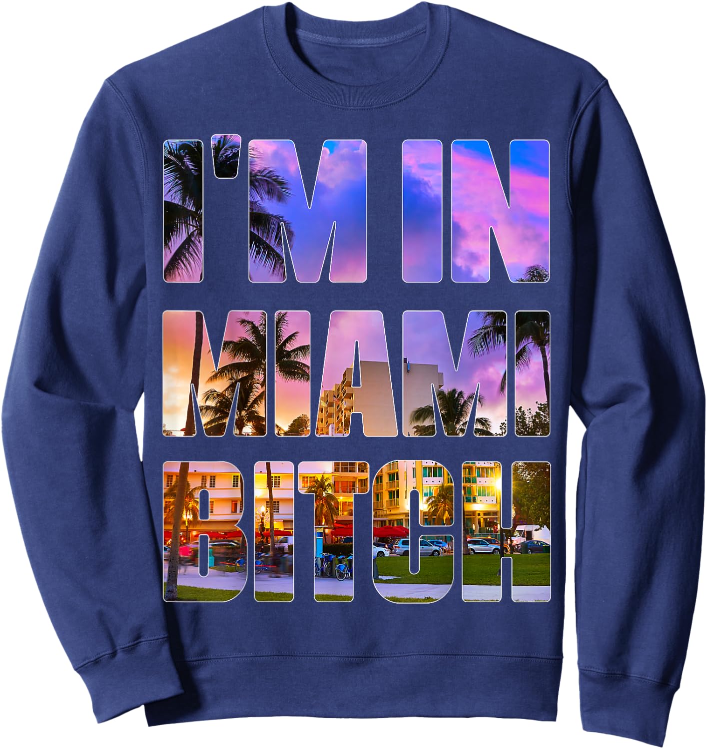 I'm In New York Bitch City Represent Parody Sweatshirt - Sweatshirt | Navy
