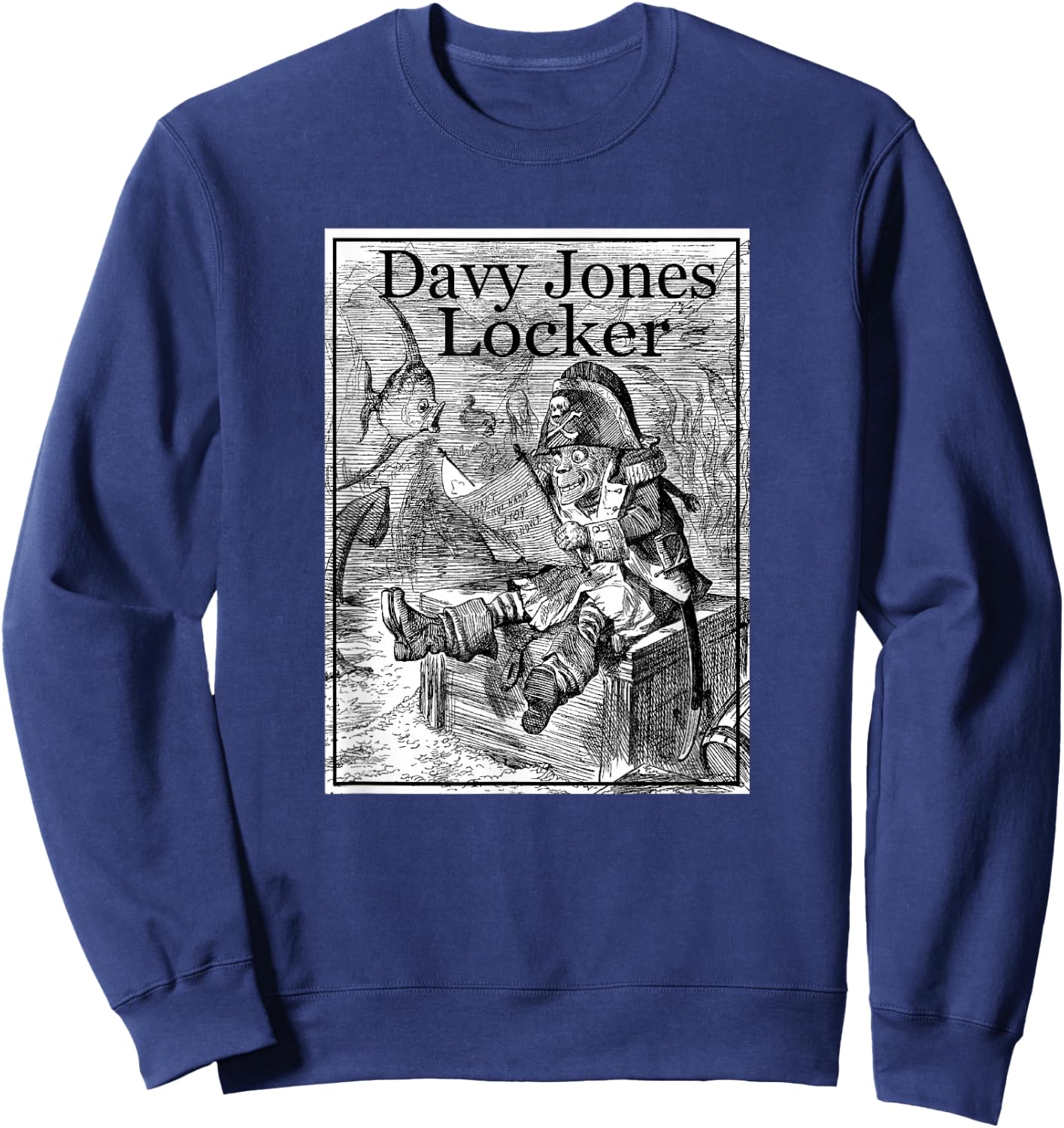 Davy Jones Locker (1892) Sweatshirt - Sweatshirt | Navy