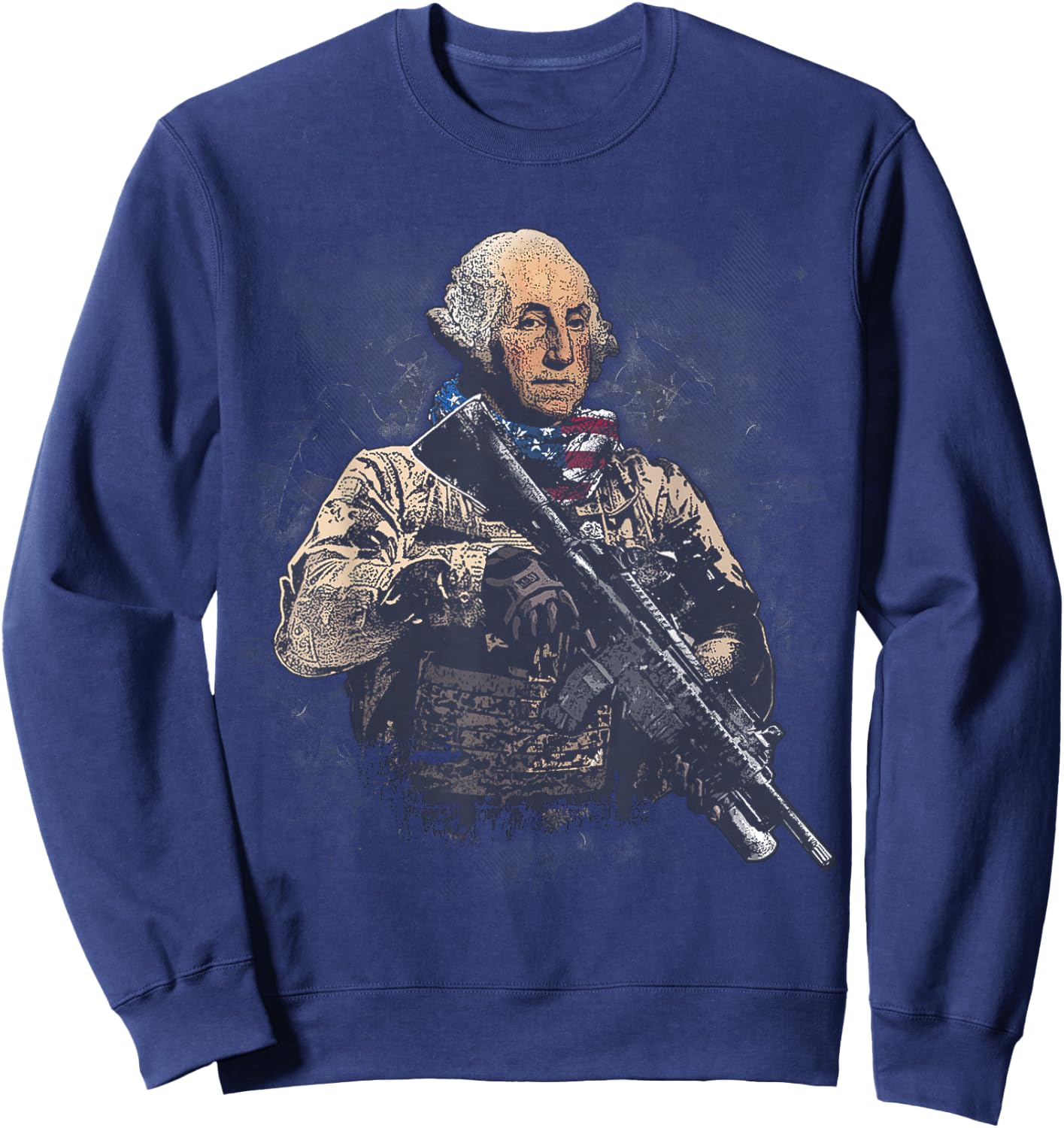 Presidential Soldiers: George Washington Sweatshirt - Sweatshirt | Navy