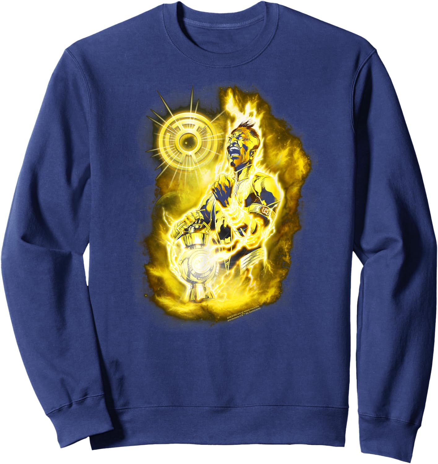 Green Lantern Sinestro Nebula Sweatshirt - Sweatshirt | Navy