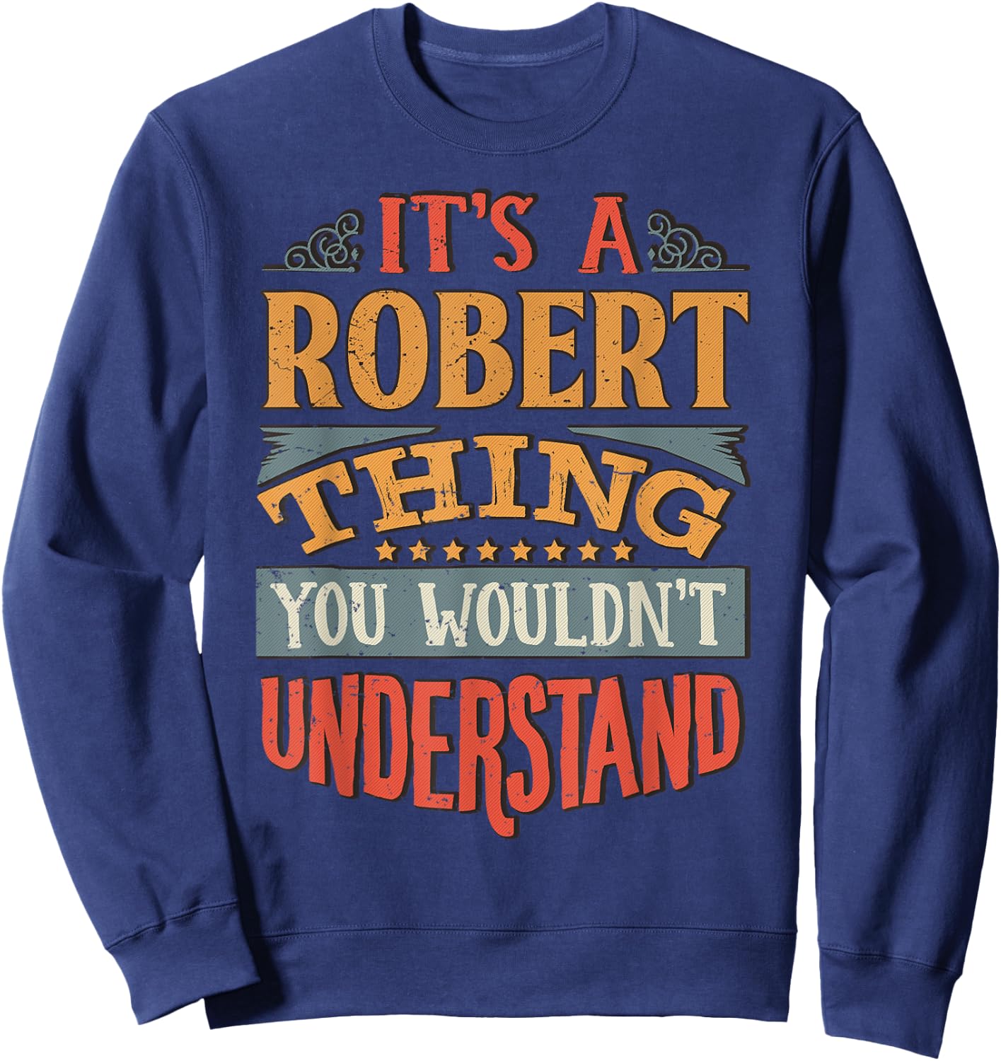 Robert Name Sweatshirt - Sweatshirt | Navy