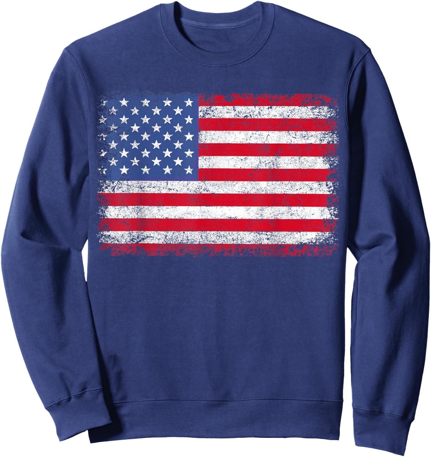 Patriotic USA Flag 4th of July Women Kids Boys Girls Sweatshirt - Sweatshirt | Navy