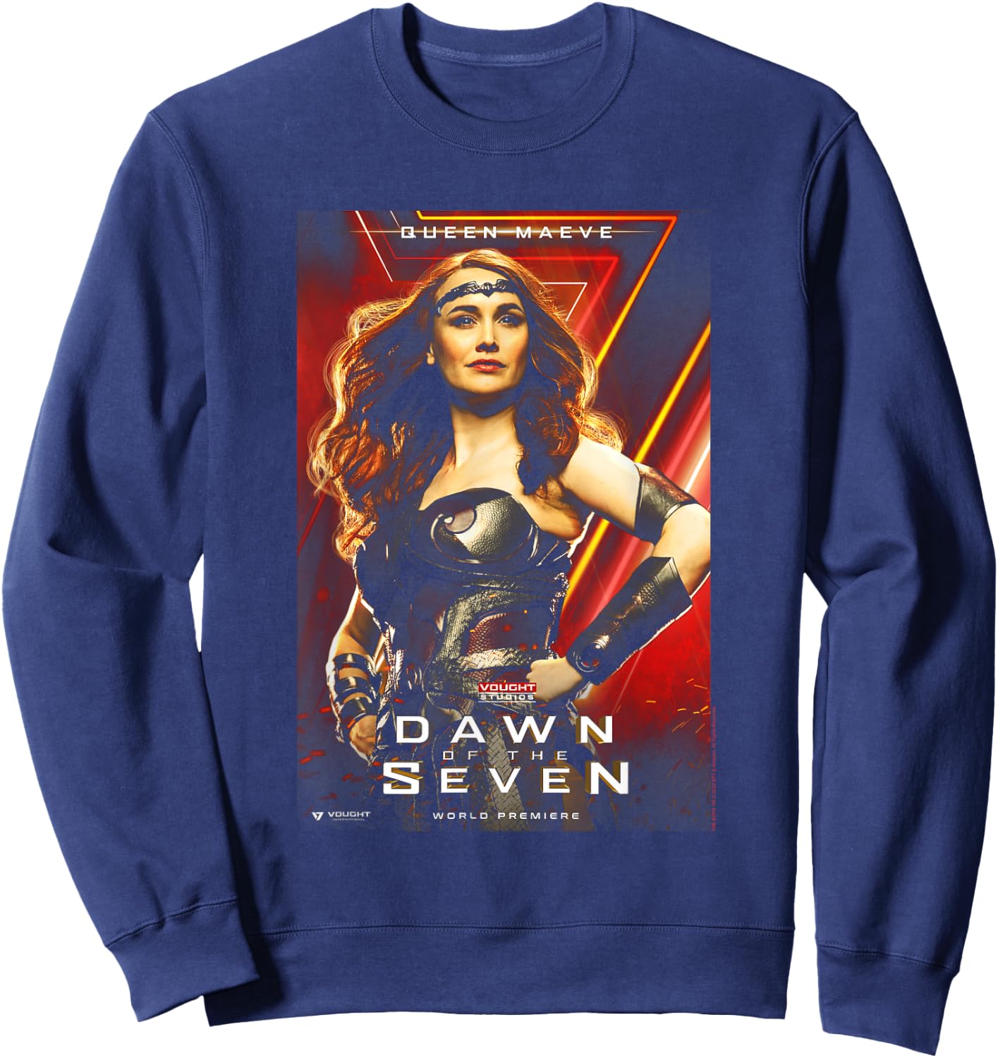 The Boys Queen Maeve Vought Poster Superhero TV Show Sweatshirt - Sweatshirt | Navy