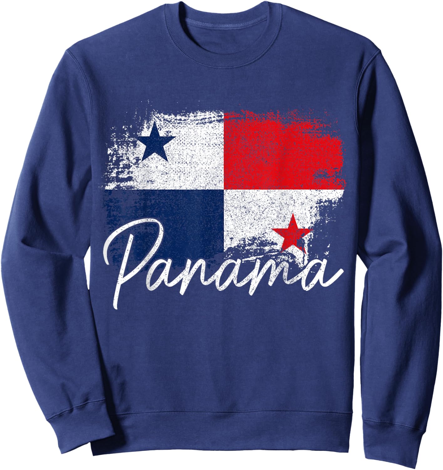 Panama Vintage Flag Panamanian Roots African Sweatshirt - Sweatshirt | Navy
