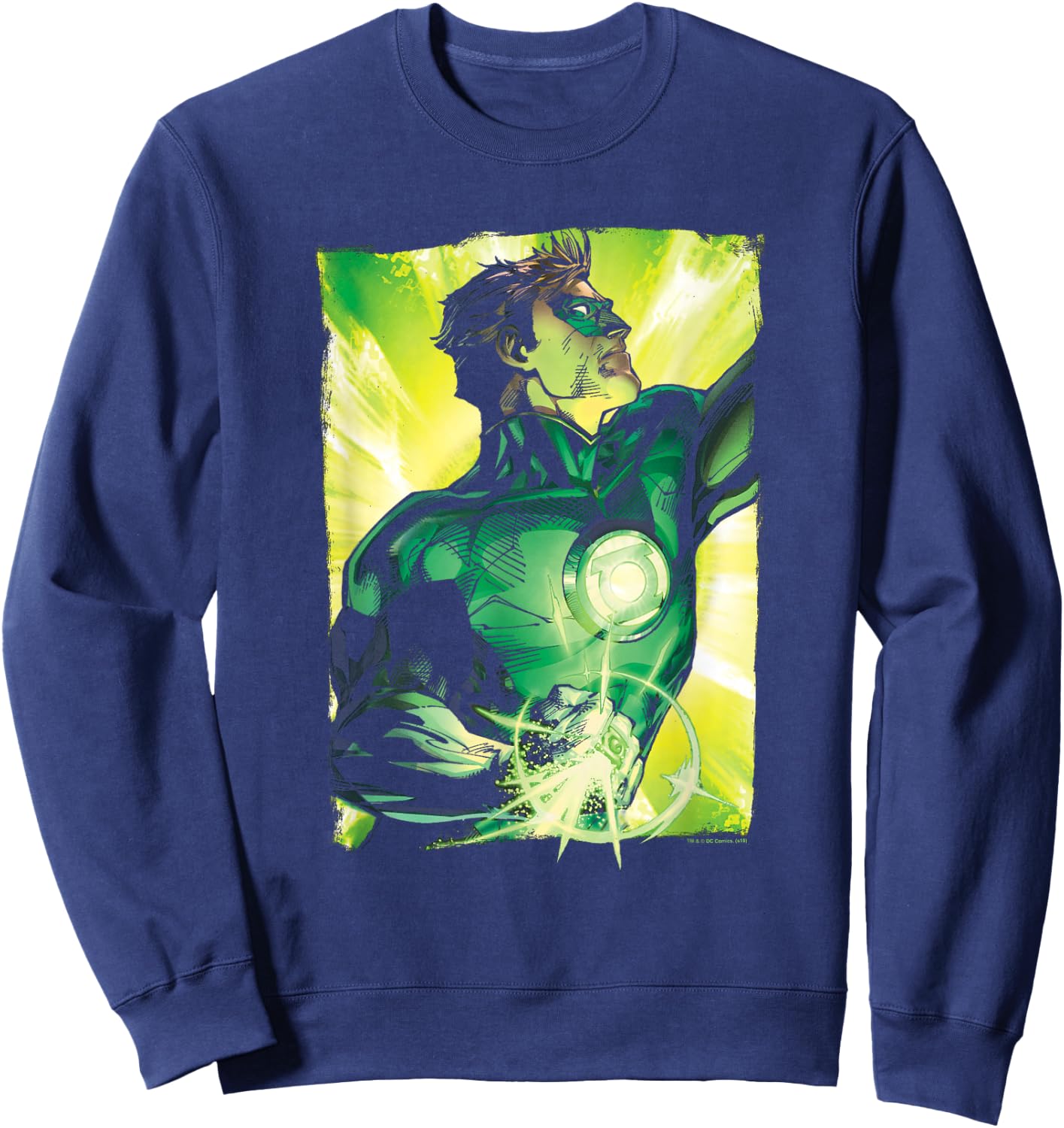 Green Lantern Up Up T Shirt Sweatshirt - Sweatshirt | Navy