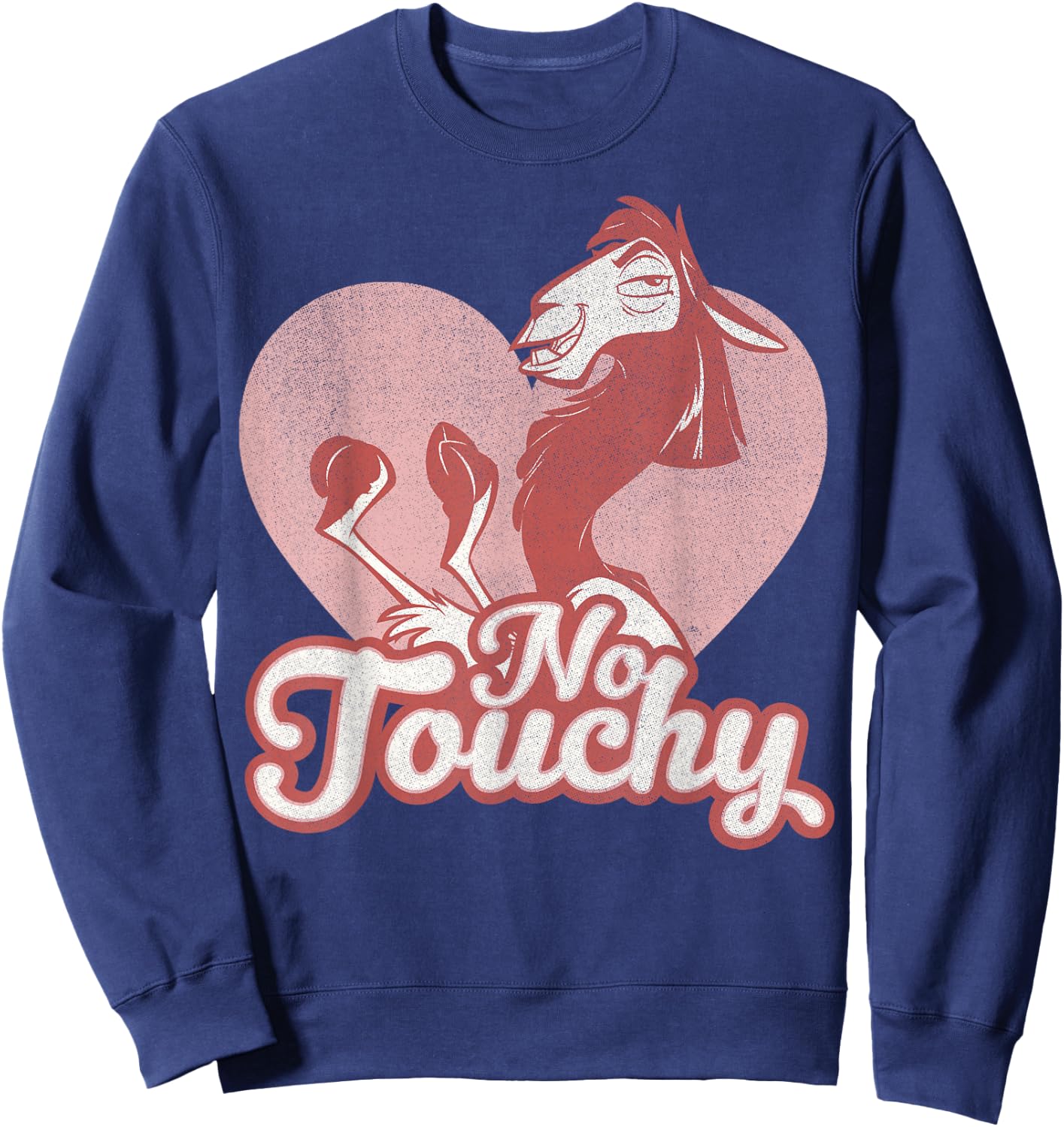 Disney Emperor's New Groove Kuzco No Touchy Graphic Sweatshirt - Sweatshirt | Navy