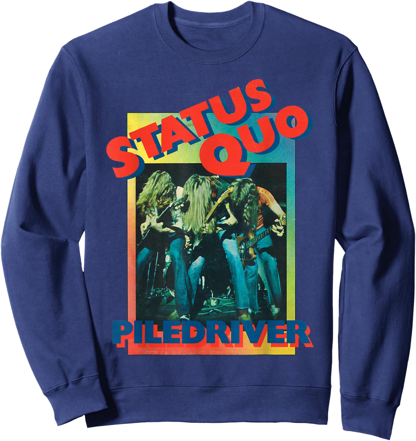 Status Quo - Piledriver Gradient Sweatshirt - Sweatshirt | Navy