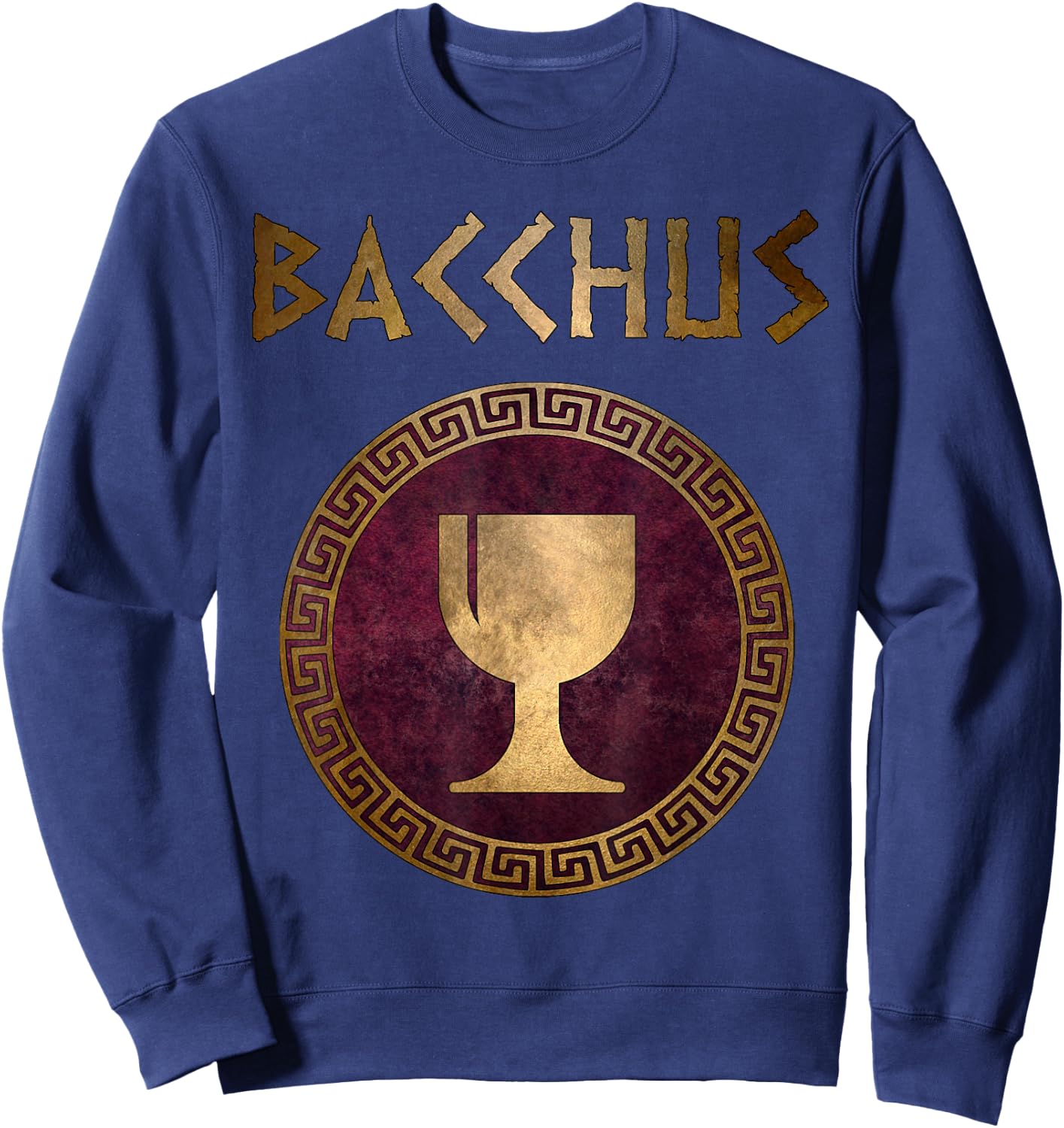 Bacchus Roman God of Wine and Feasts Sweatshirt - Sweatshirt | Navy