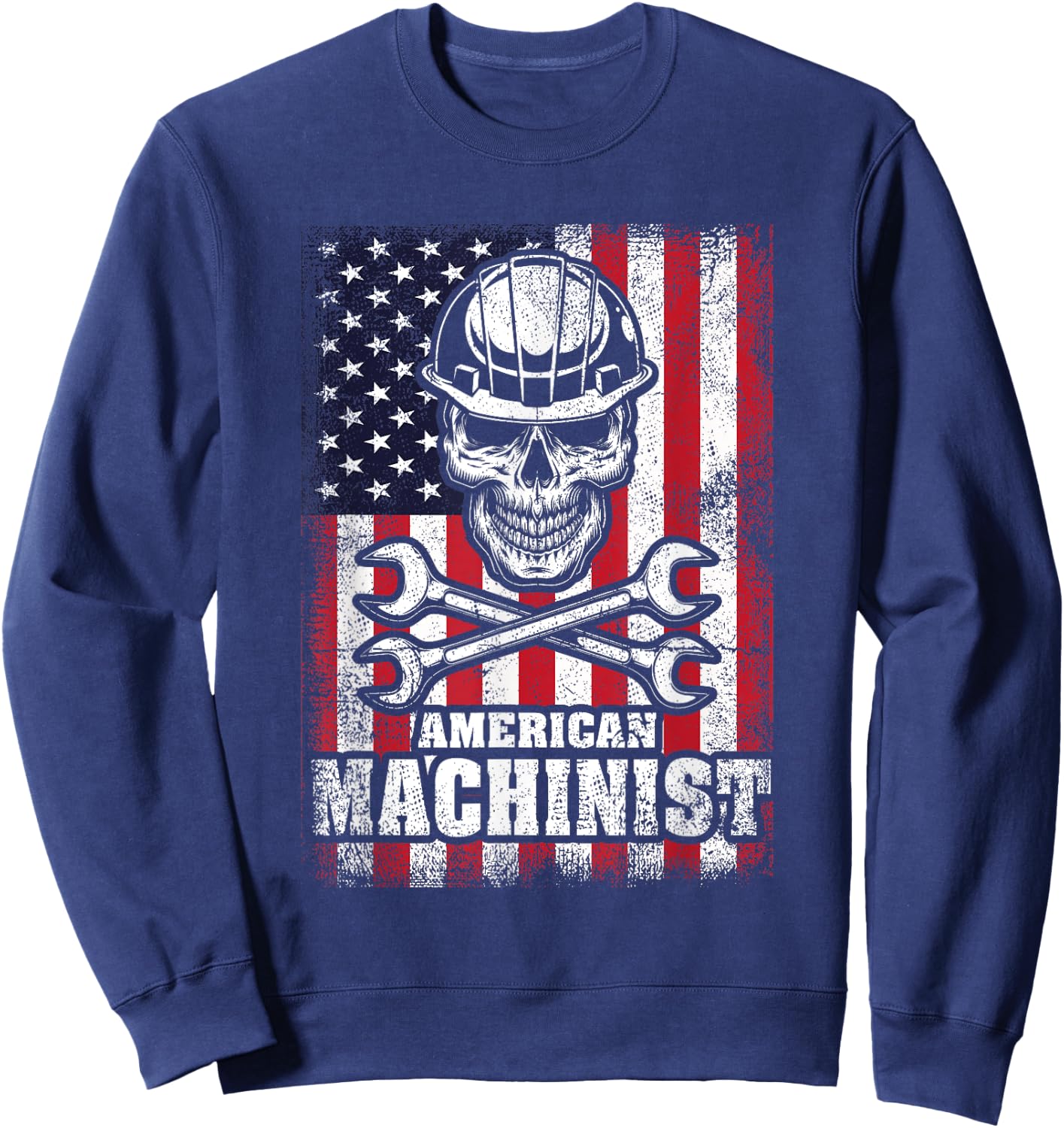 American Machinist Mechanic Machinist Operator Sweatshirt - Sweatshirt | Navy