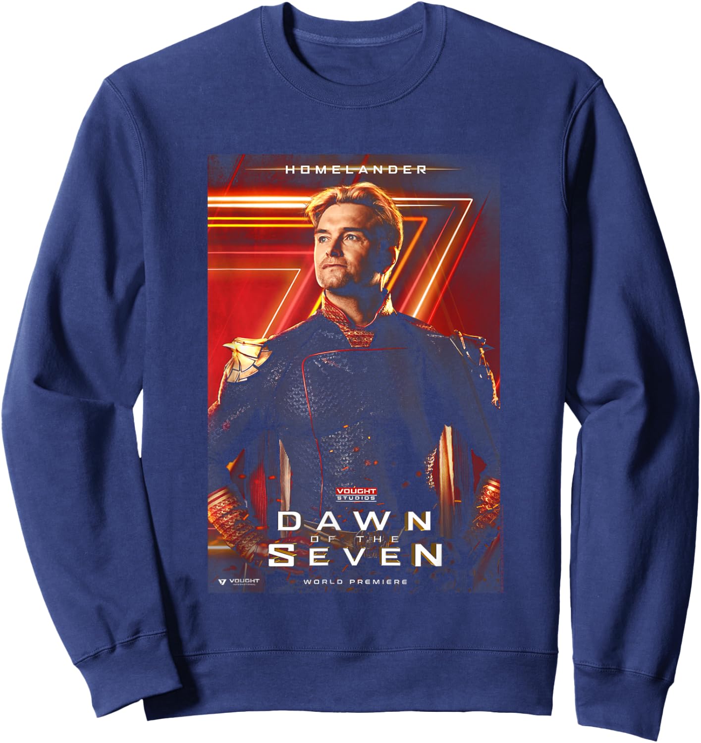 The Boys Homelander Vought Poster Sweatshirt - Sweatshirt | Navy