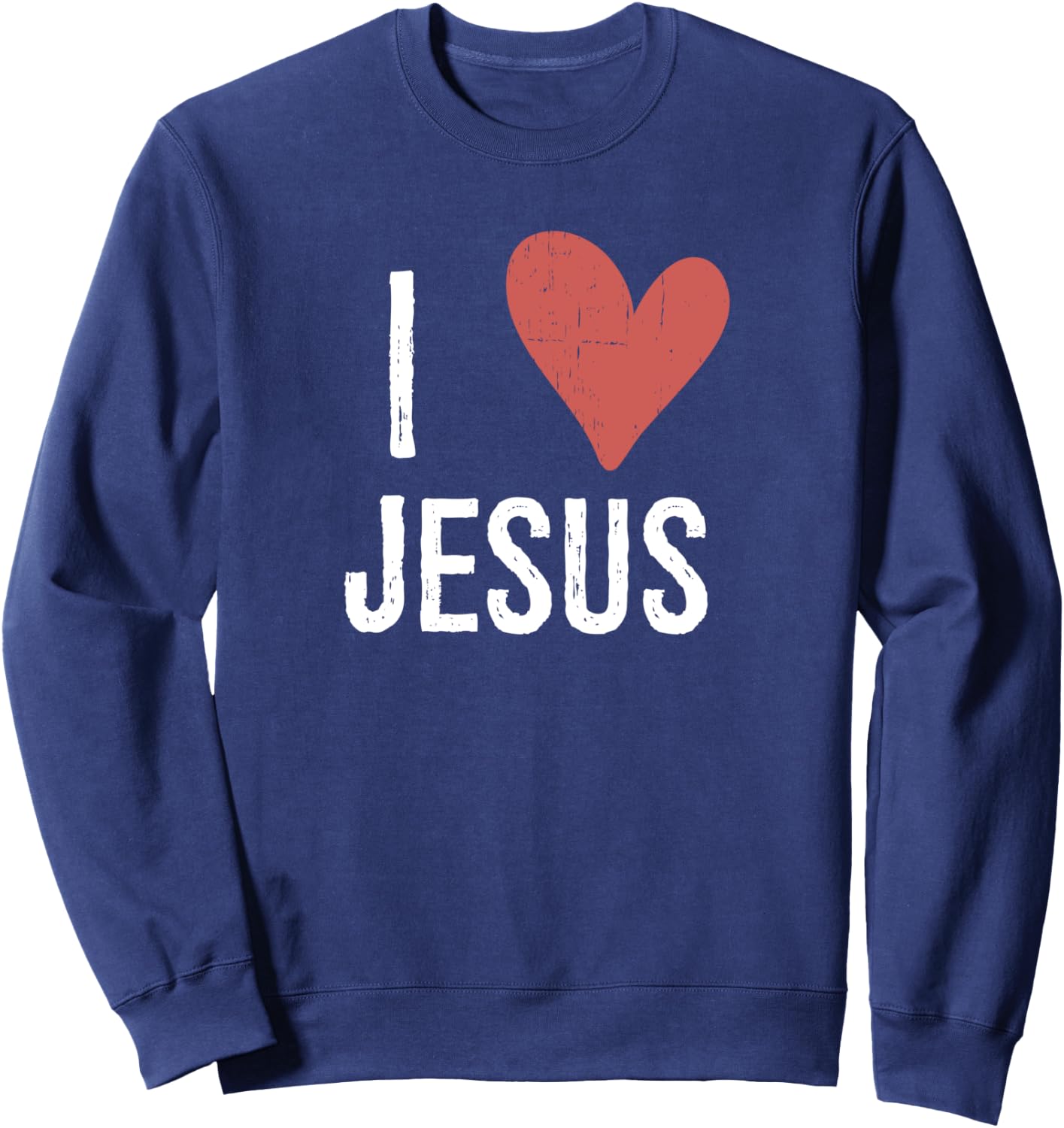 I Love Jesus Sweatshirt - Sweatshirt | Navy