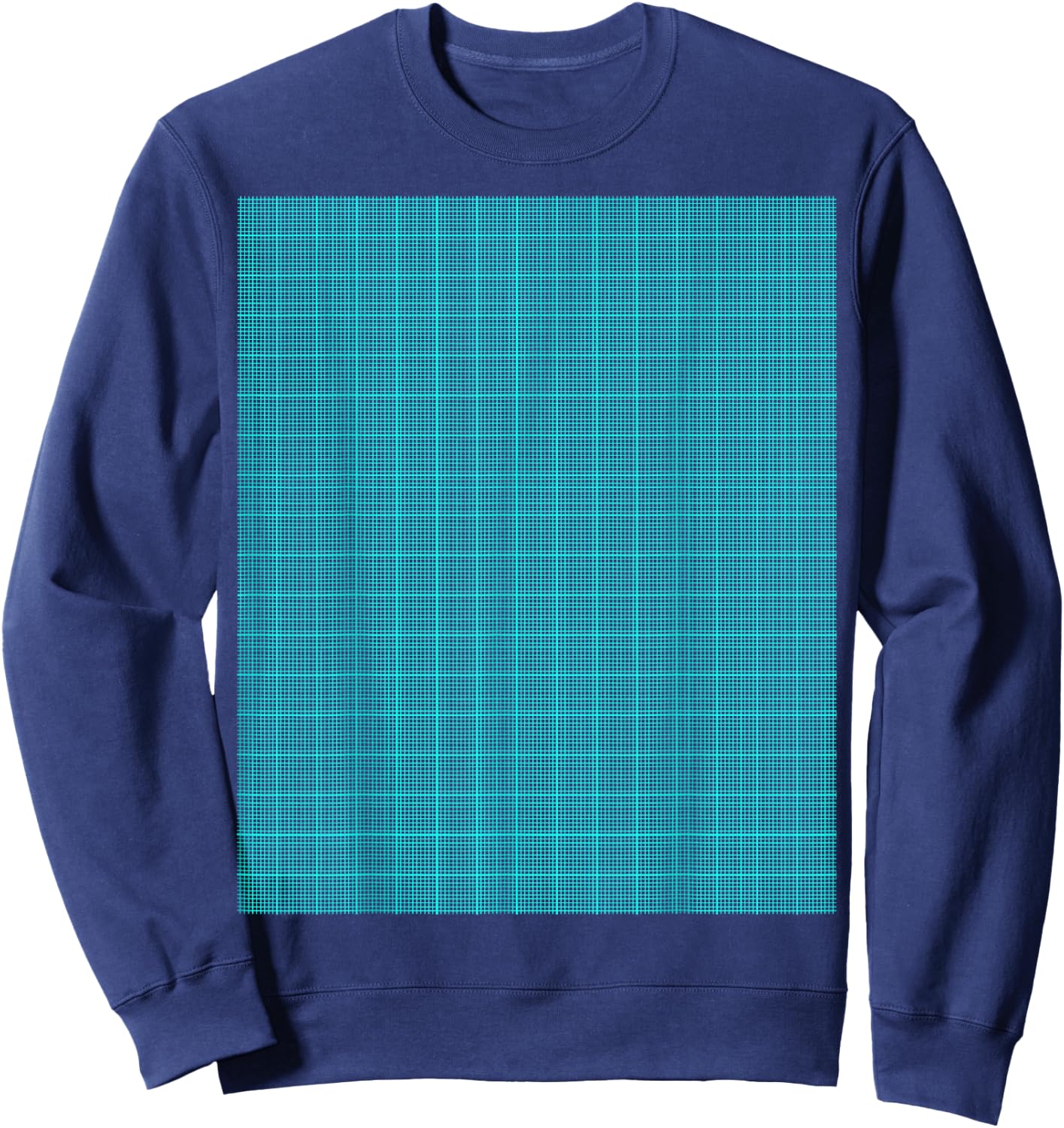 Graph Paper Grid Guides To Plot Graphs of Functions Data Fun Sweatshirt - Sweatshirt | Navy