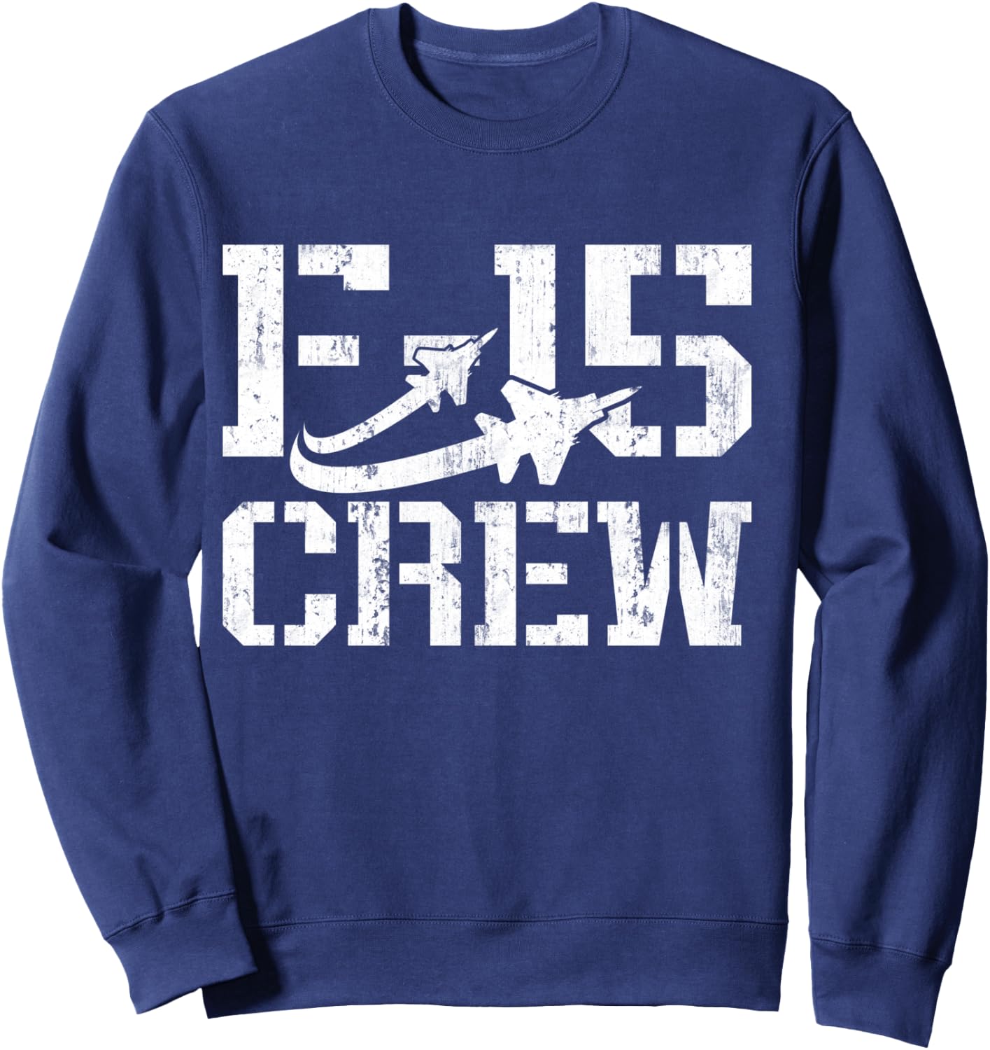 Eagle F-15 Jet Fighter Crew and Team Fighter Jet Sweatshirt - Sweatshirt | Navy