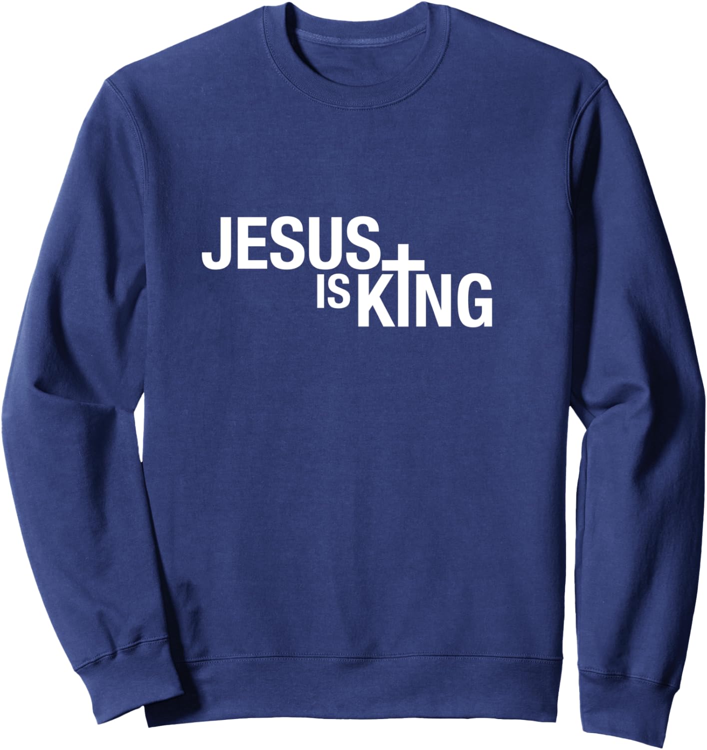Jesus is King Sweatshirt - Sweatshirt | Navy