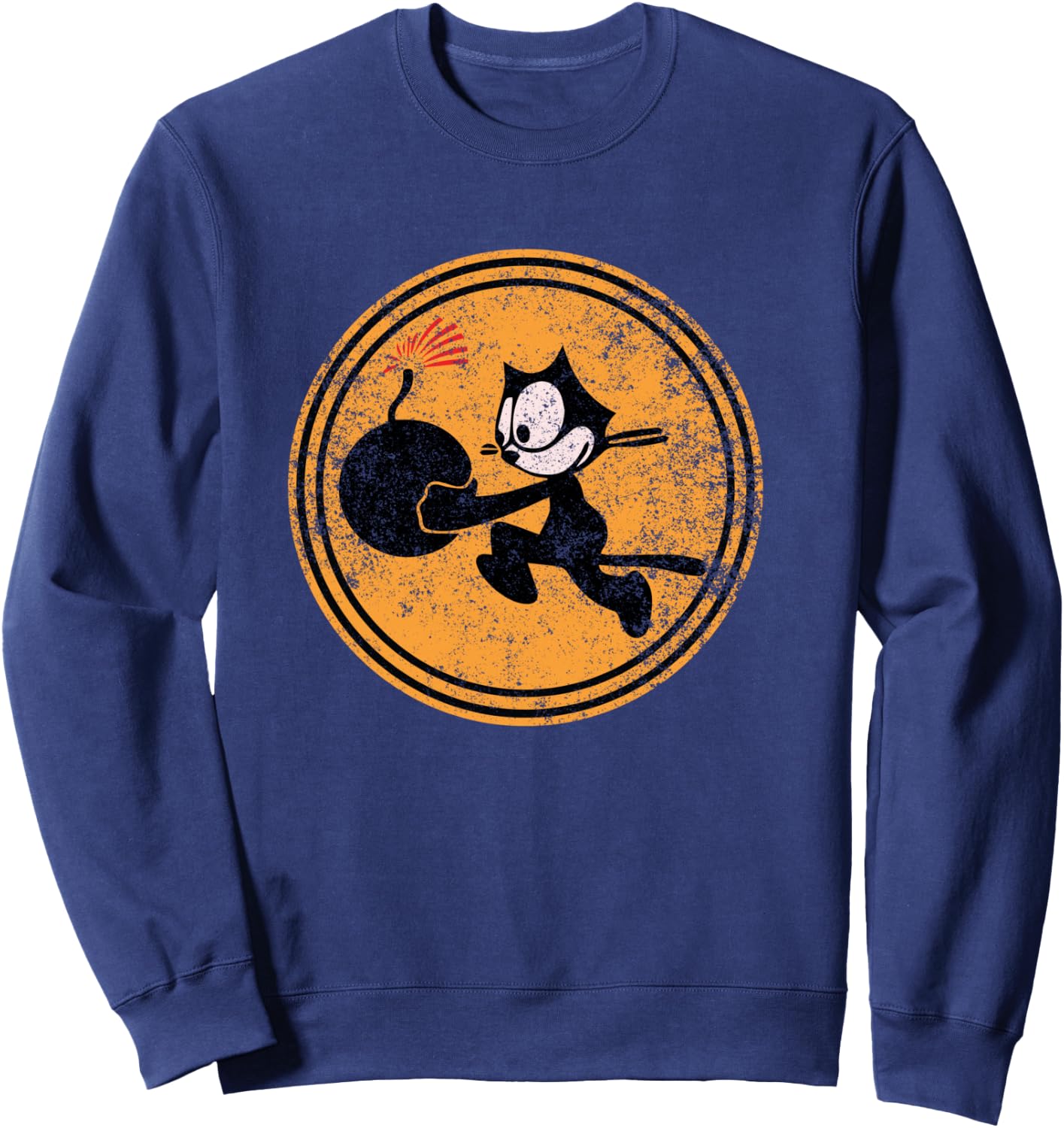 WW2 VFA-31 Tomcatters Squadron Patch Grunge WWII Sweatshirt - Sweatshirt | Navy