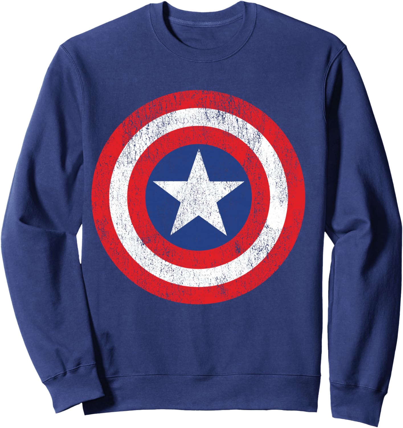 Marvel Captain America Shield Logo Sweatshirt - Sweatshirt | Navy