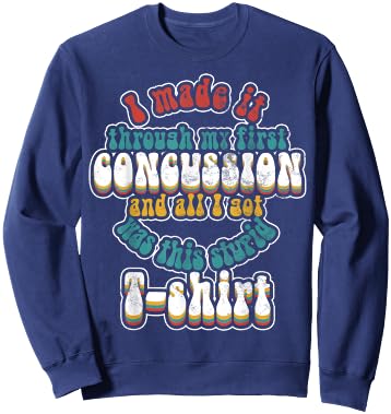 Funny Humor Concussion Patients Saying Physical Therapist Sweatshirt - Sweatshirt | Navy