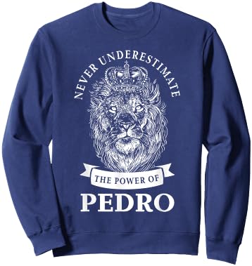 Pedro Gift Name Lion Sweatshirt - Sweatshirt | Navy