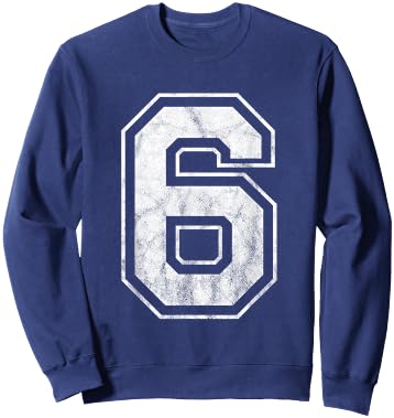 Number 6 Sweatshirt - Sweatshirt | Navy