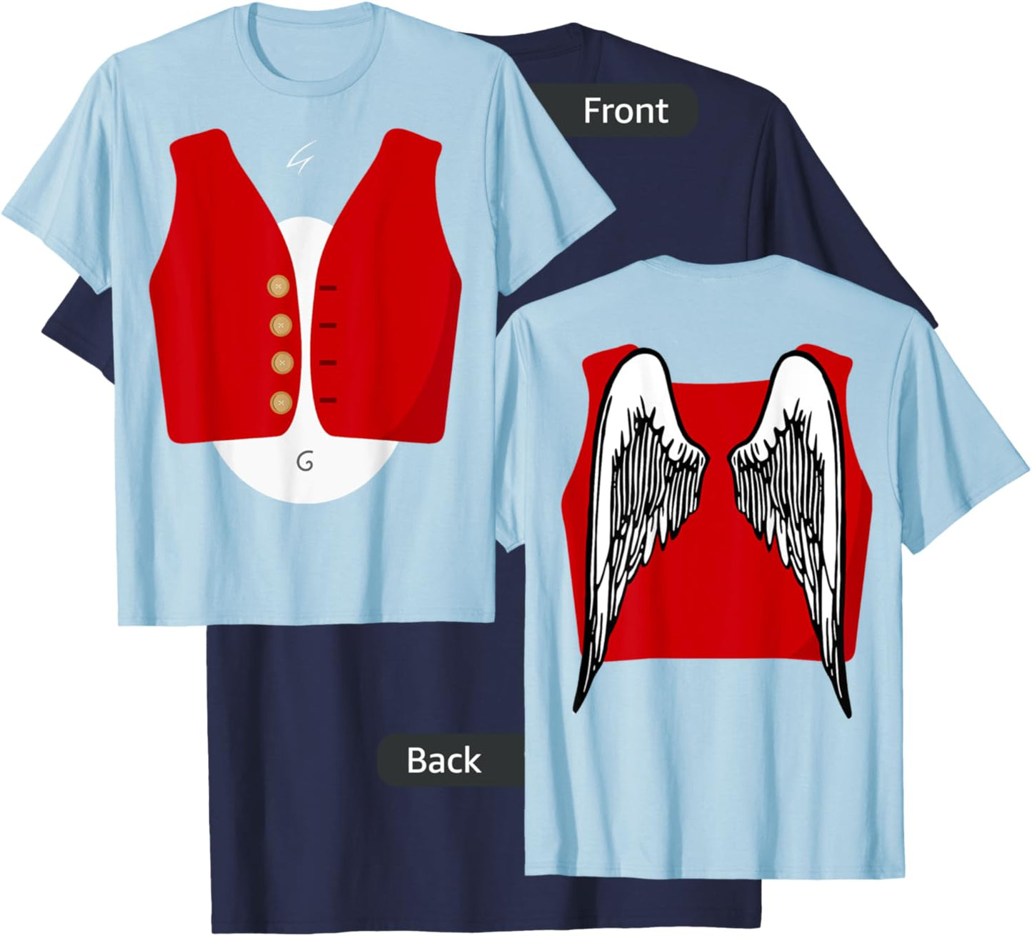 Costume Flying Monkeys Halloween ( wings on the back) T-Shirt - T-Shirt | Navy