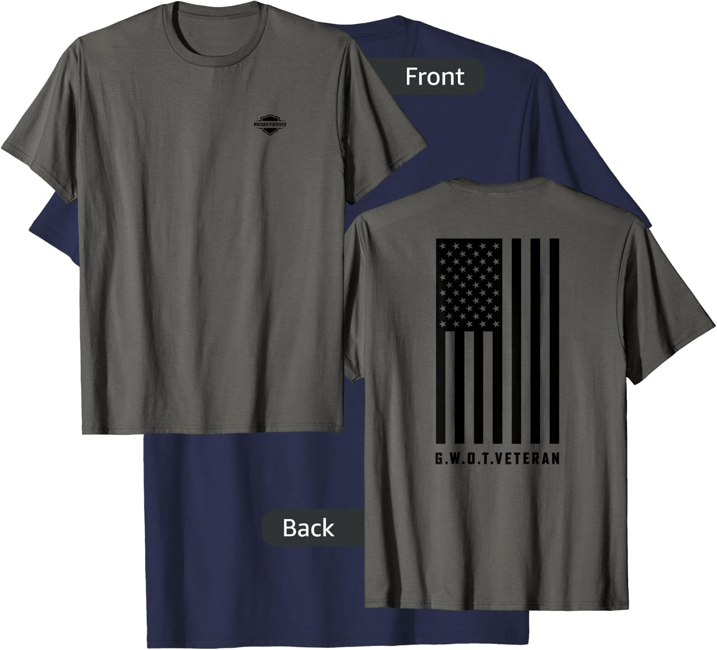 "Global War on Terror - G.W.O.T. Veteran" T-Shirt - T-Shirt | Navy