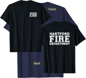 City of Hartford Fire Rescue Connecticut Firefighter T-Shirt - T-Shirt | Navy