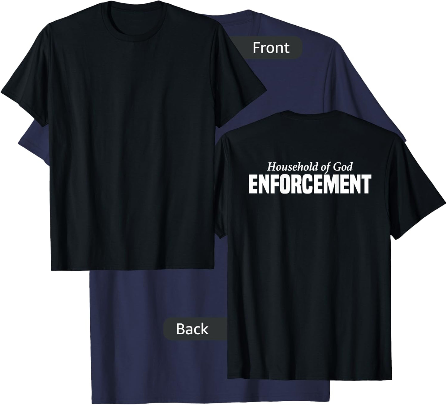 Church Security for Pastors Law Enforcement Worship T-Shirt - T-Shirt | Navy