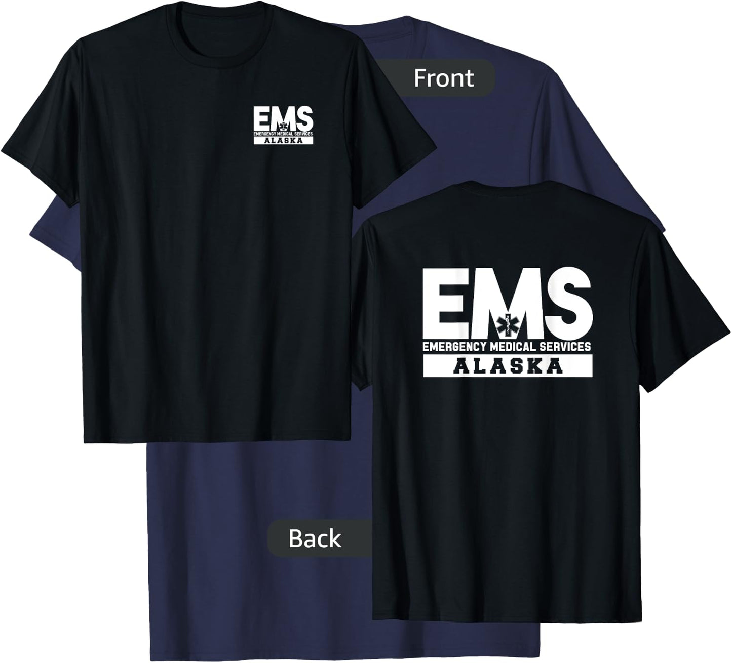 Alaska EMS Emergency Medical Services EMT Tech Duty T-Shirt - T-Shirt | Navy