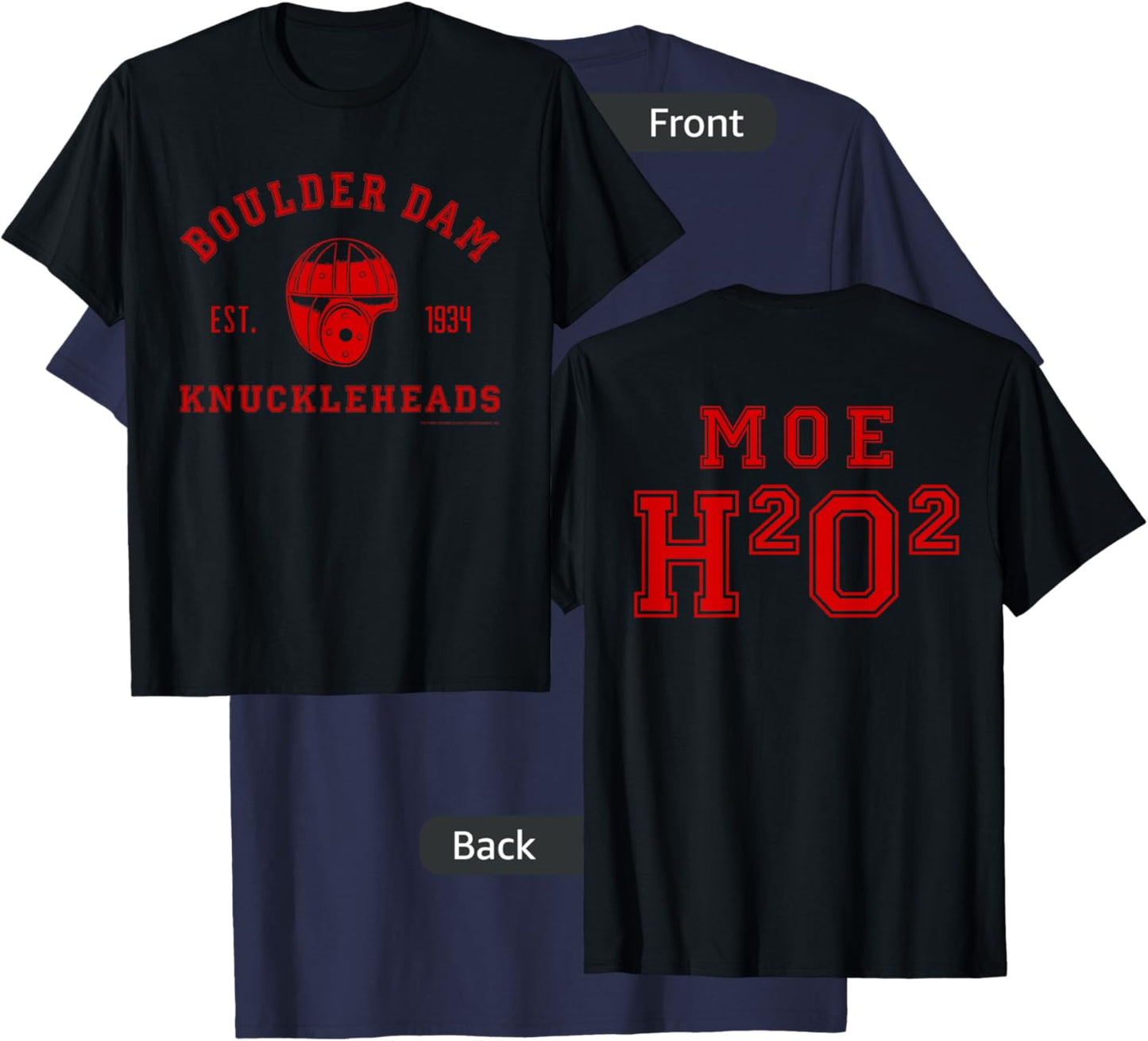 Boulder Dam Knuckleheads - Moe T-Shirt - T-Shirt | Navy