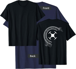 FAA Licensed UAV Multirotor Drone Pilot - BACK DESIGN T-Shirt - T-Shirt | Navy