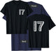 Number Seventeen #17 Sports Team Uniform Birthday T-Shirt - T-Shirt | Navy