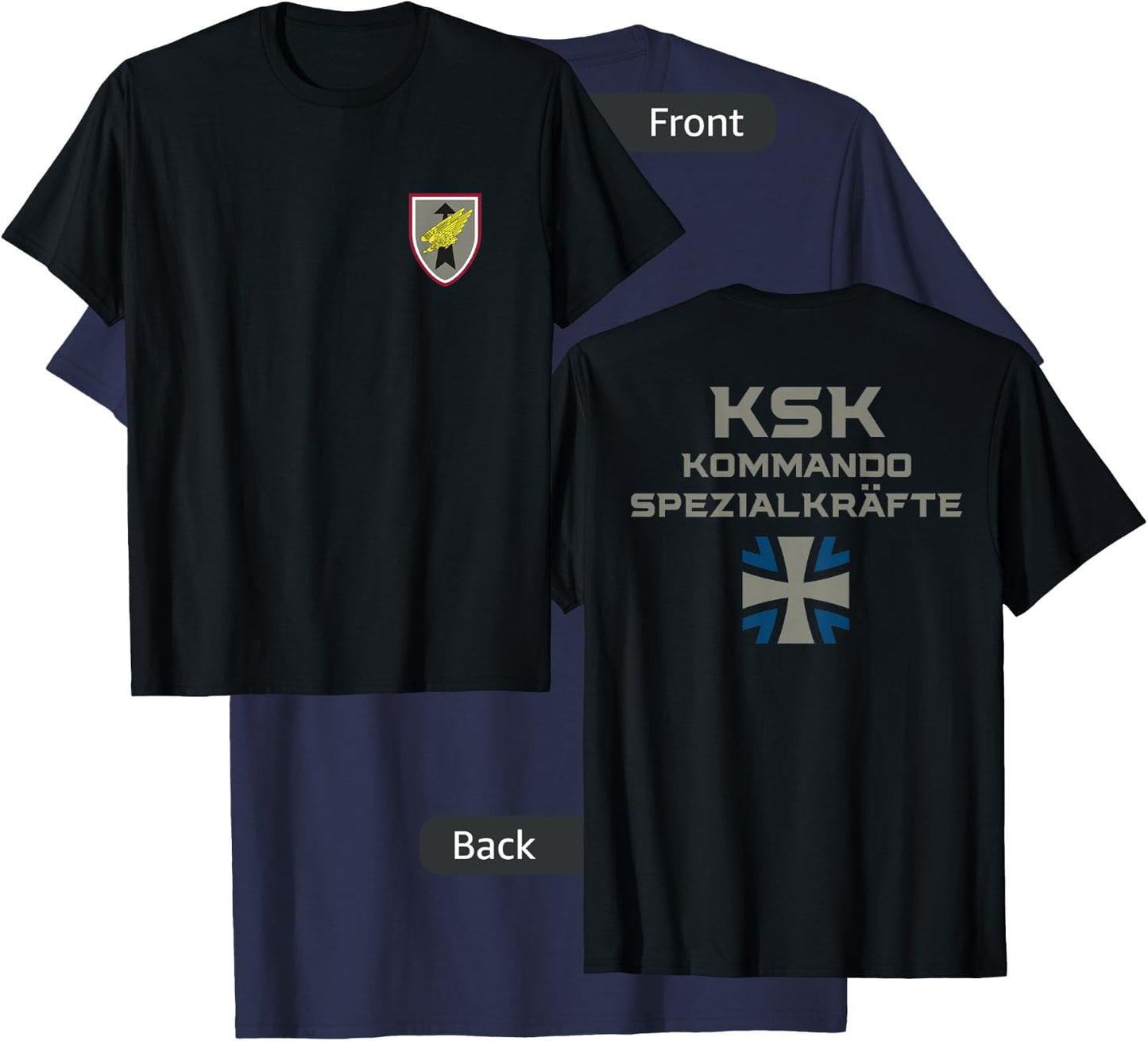 KSK German Special Force Kommando Spezialkräfte Bundeswehr T-Shirt - T-Shirt | Navy