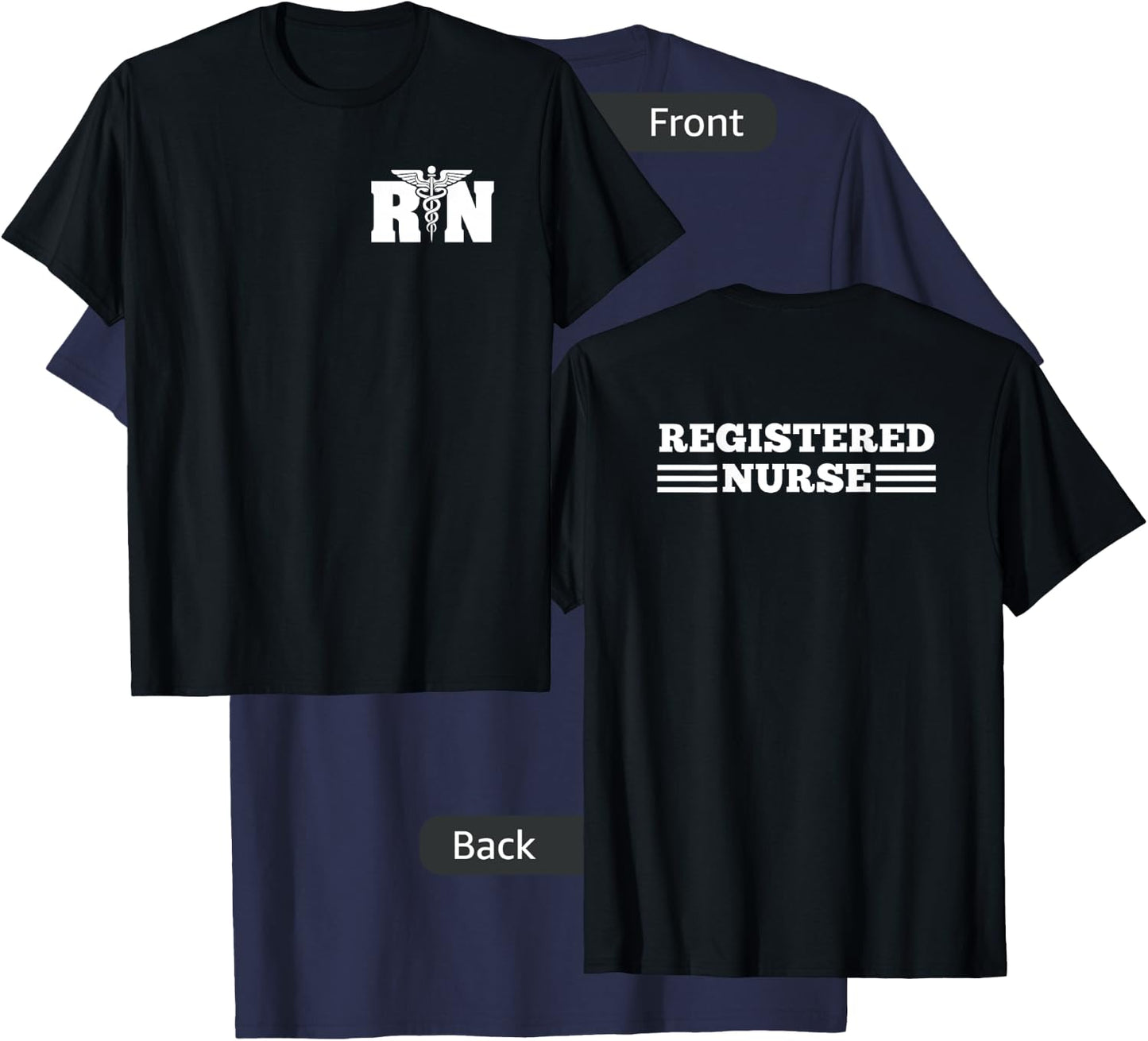 RN Registered Nurse Nursing Nurse Life T-Shirt - T-Shirt | Navy